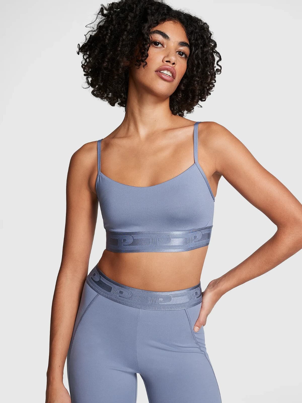 NWT Victoria's Secret PINK Active Ultimate Lightly Lined Sports Bra Blue Sz.XS - Thumbnail 2
