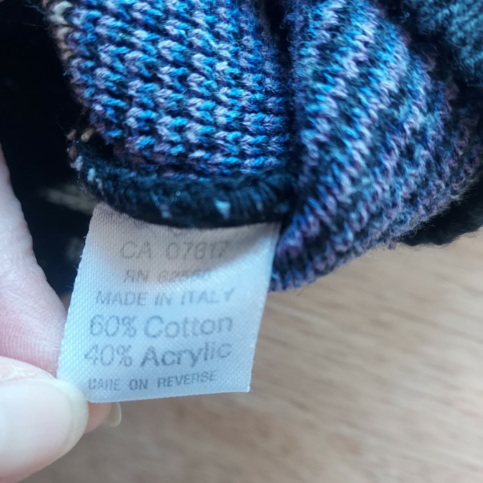 Vintage Progetto Crew Neck Sweater Cotton Blend Multicolor Men XL Made in Italy - Thumbnail 7