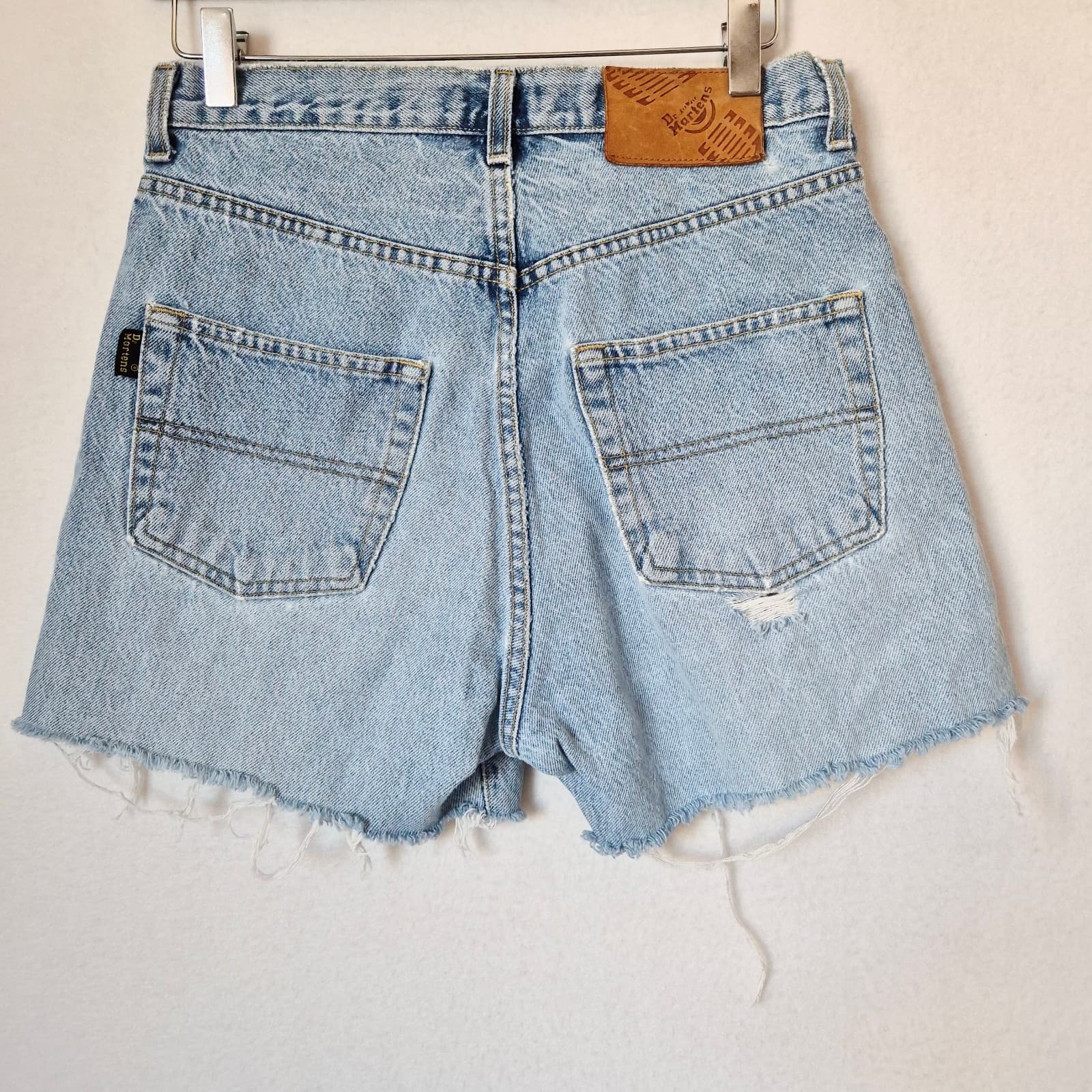 Vintage Dr.Martens Air Wair USA Loose Fit Cut-Off Button-Fly Denim Shorts Sz.31 - Thumbnail 4