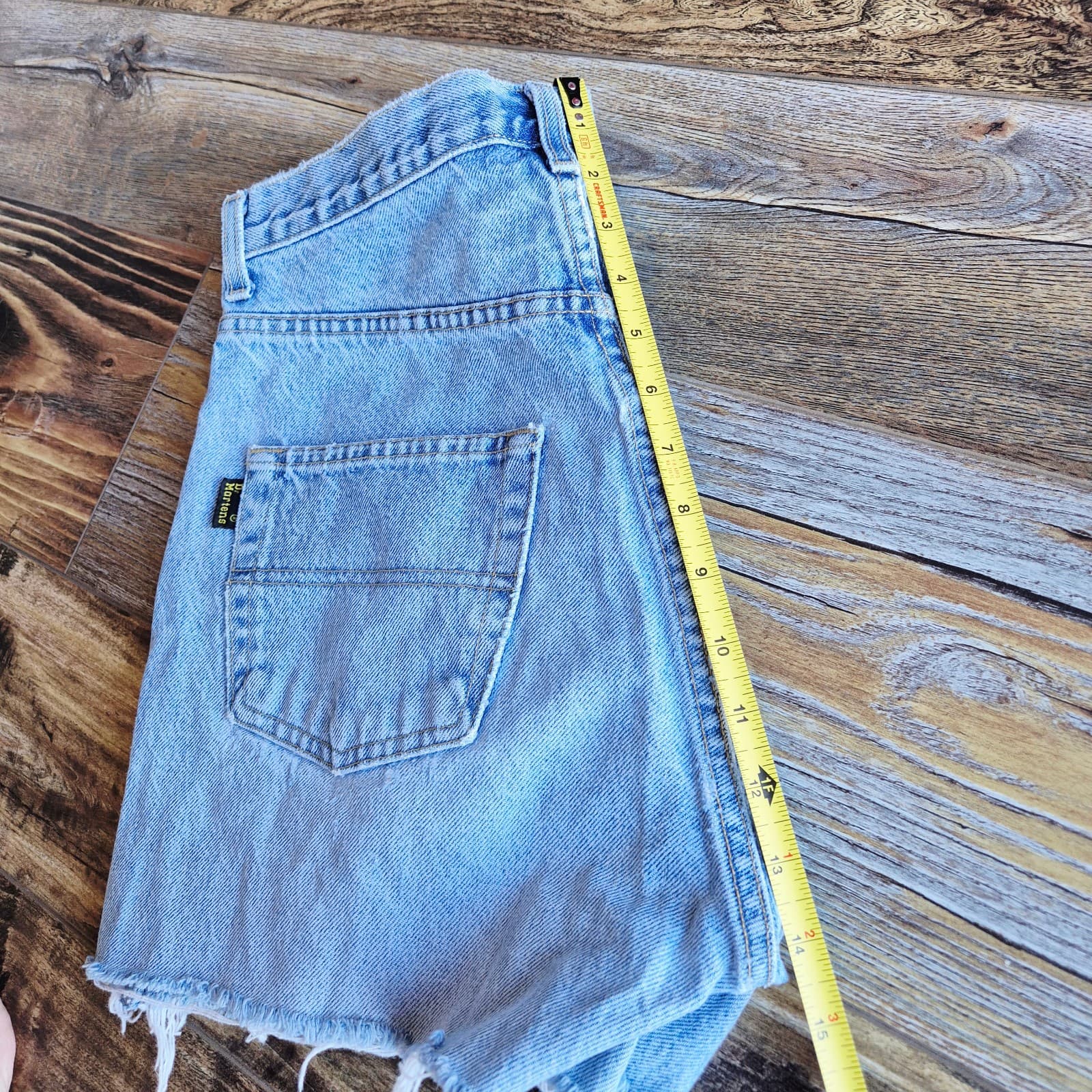 Vintage Dr.Martens Air Wair USA Loose Fit Cut-Off Button-Fly Denim Shorts Sz.31 - Thumbnail 12