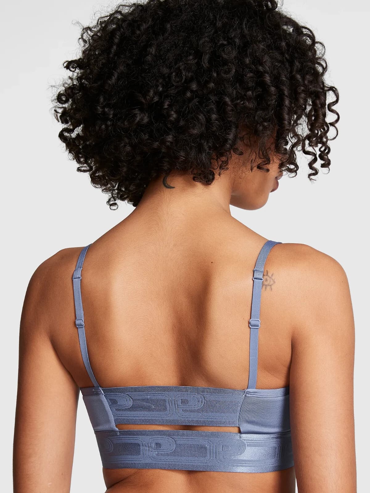 NWT Victoria's Secret PINK Active Ultimate Lightly Lined Sports Bra Blue Sz.XS - Thumbnail 4