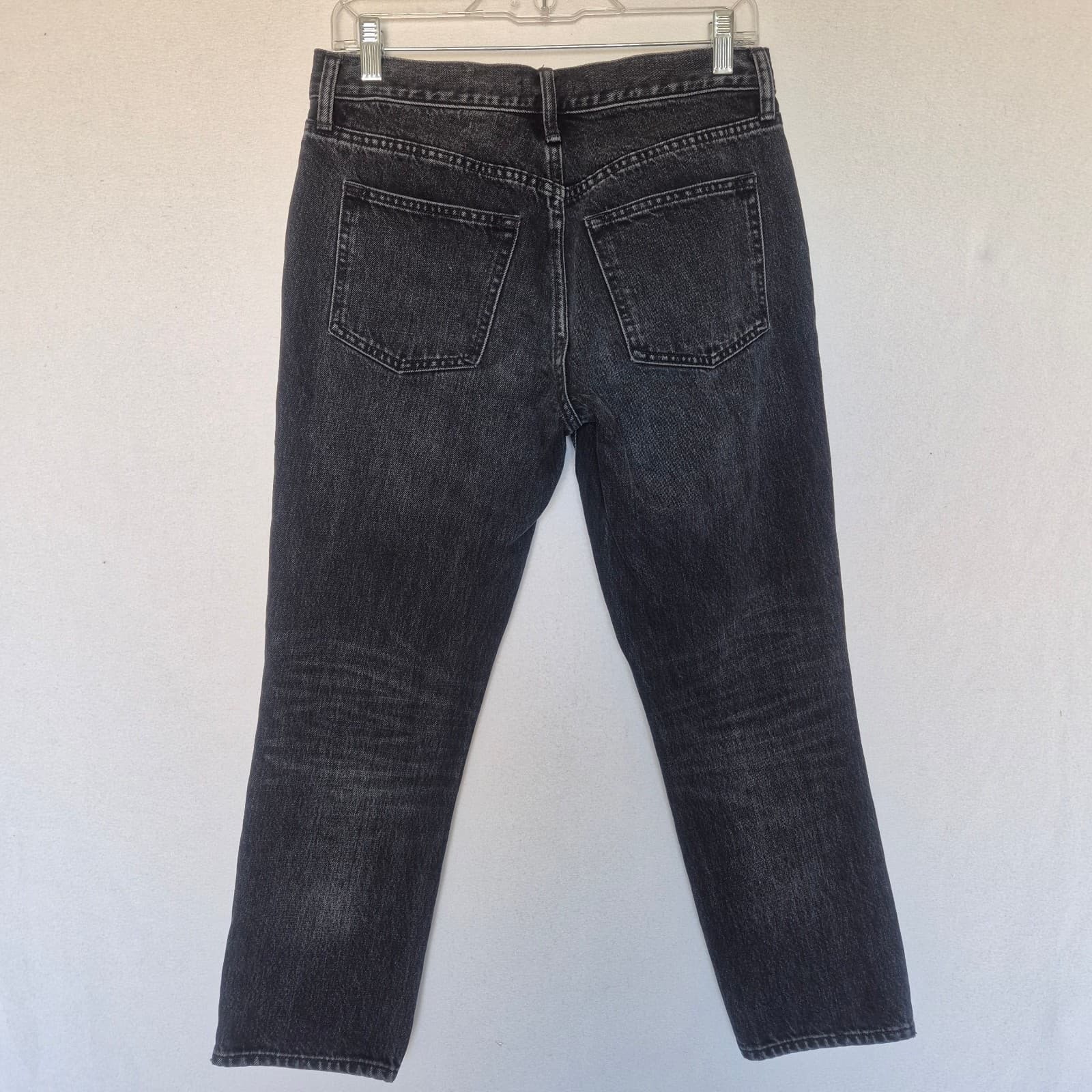 Vince Tomboy Relaxed Fit Jeans Italian Cotton Medium Washed Black Women's 27 - Thumbnail 9