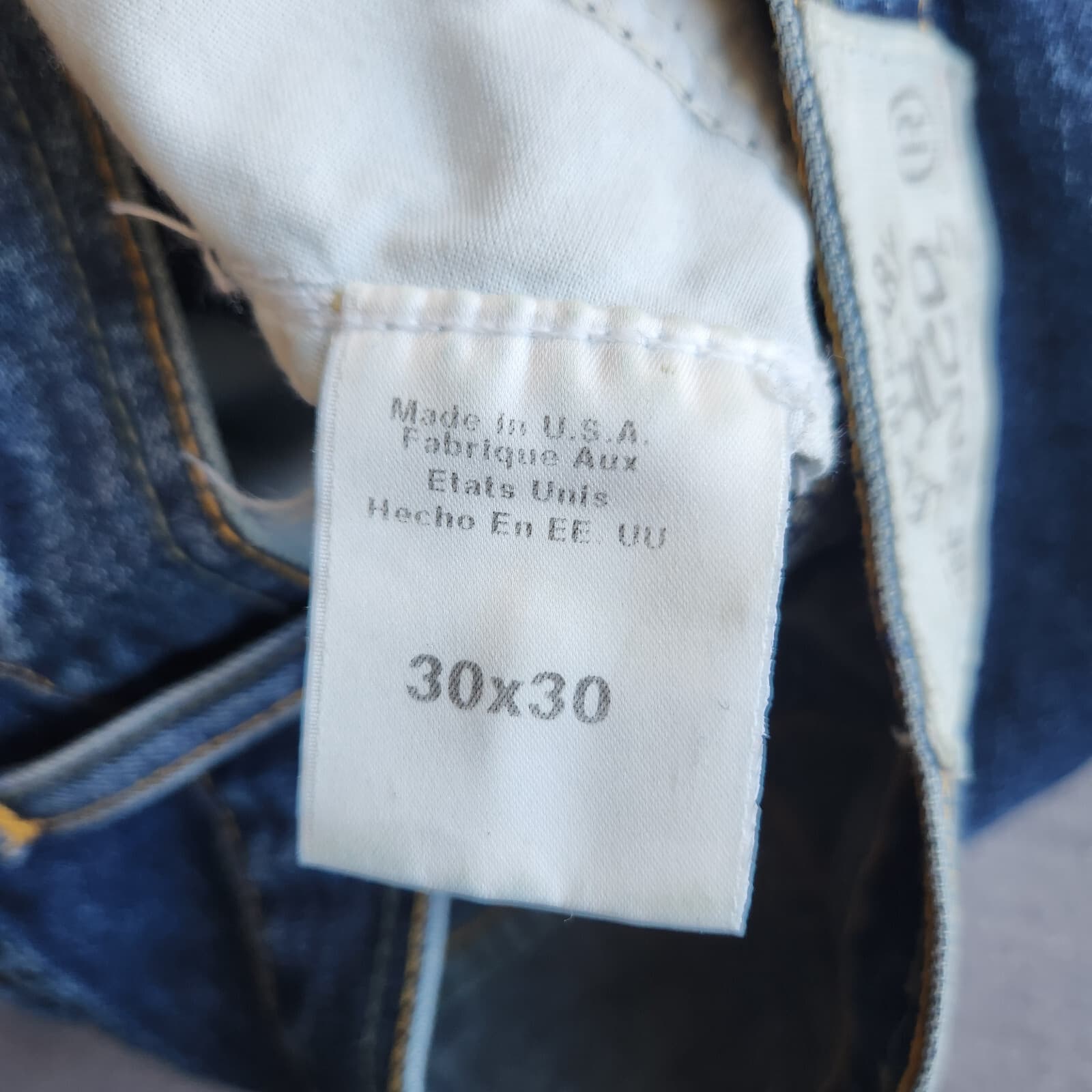 JNCO Made in USA Moto Jeans Knee Pads Button-Fly Utility Pocket Blue Men's 30x30 - Thumbnail 12
