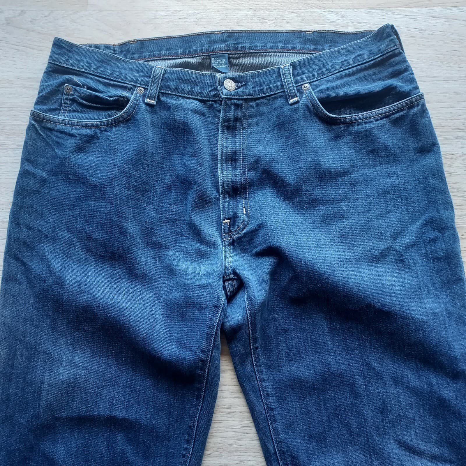 Polo Ralph Lauren Straight Leg Jeans Zip 100% Cotton Blue Men 38/34 - Thumbnail 3