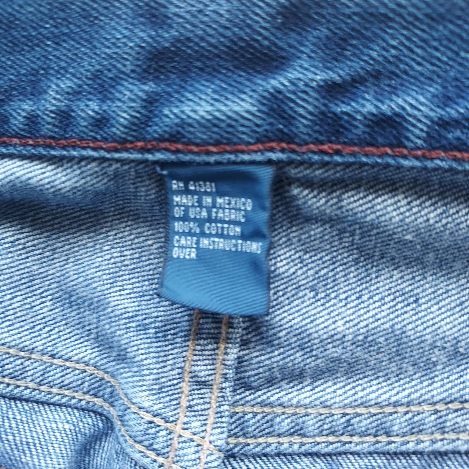 Polo Ralph Lauren Straight Leg Jeans Zip 100% Cotton Blue Men 38/34 - Thumbnail 6