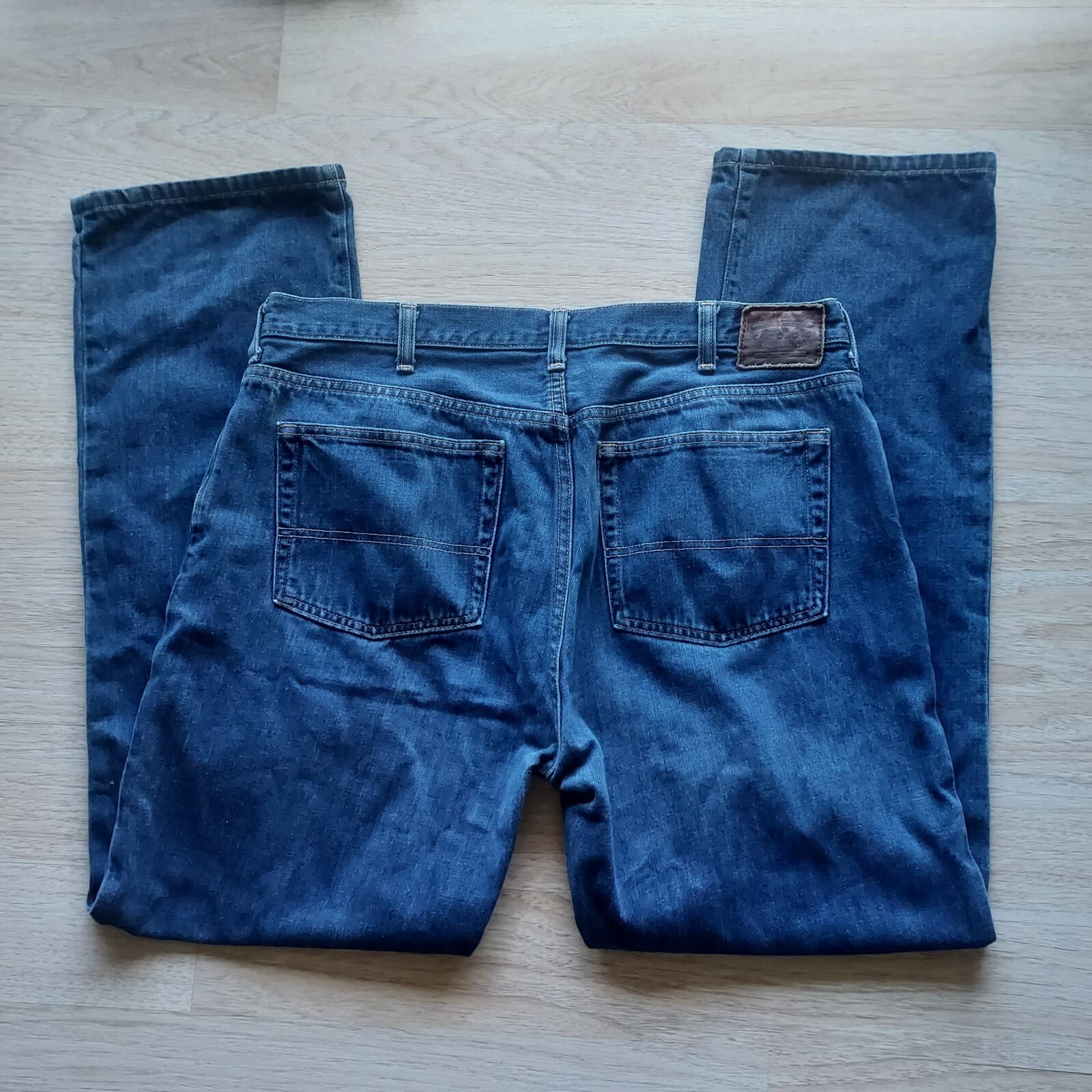 Polo Ralph Lauren Straight Leg Jeans Zip 100% Cotton Blue Men 38/34 - Thumbnail 5
