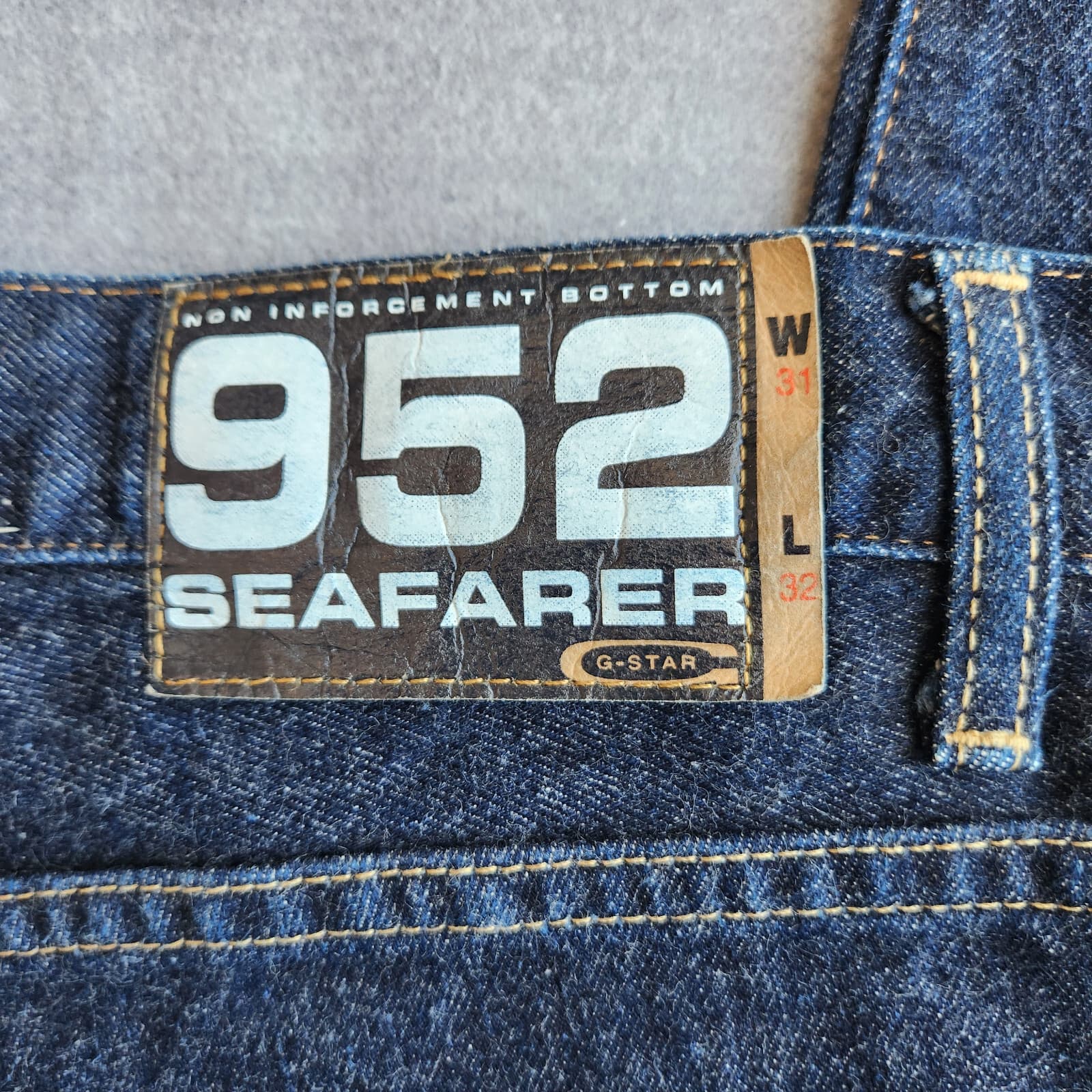 NWoT G-Star 952 Seafarer Shortcut Straight Jean Buttoy Fly Blue Cotton Men 31x32 - Thumbnail 8