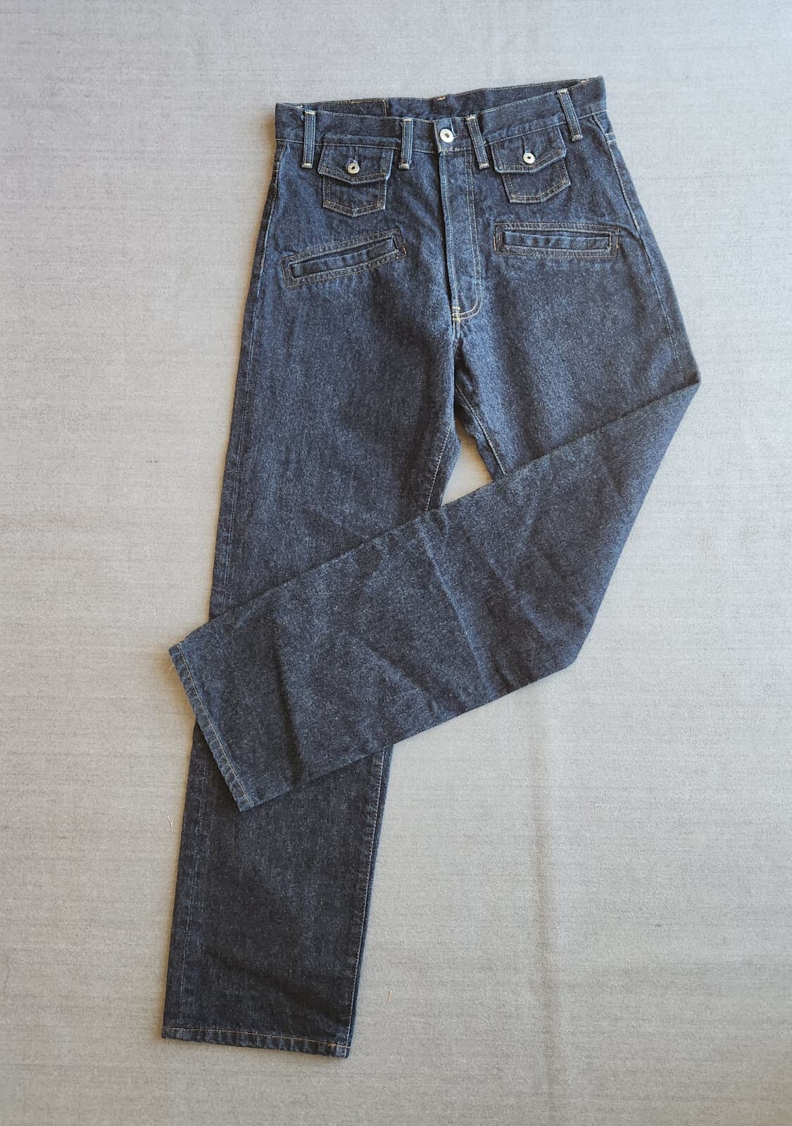 NWoT G-Star 952 Seafarer Shortcut Straight Jean Buttoy Fly Blue Cotton Men 31x32 - Thumbnail 2