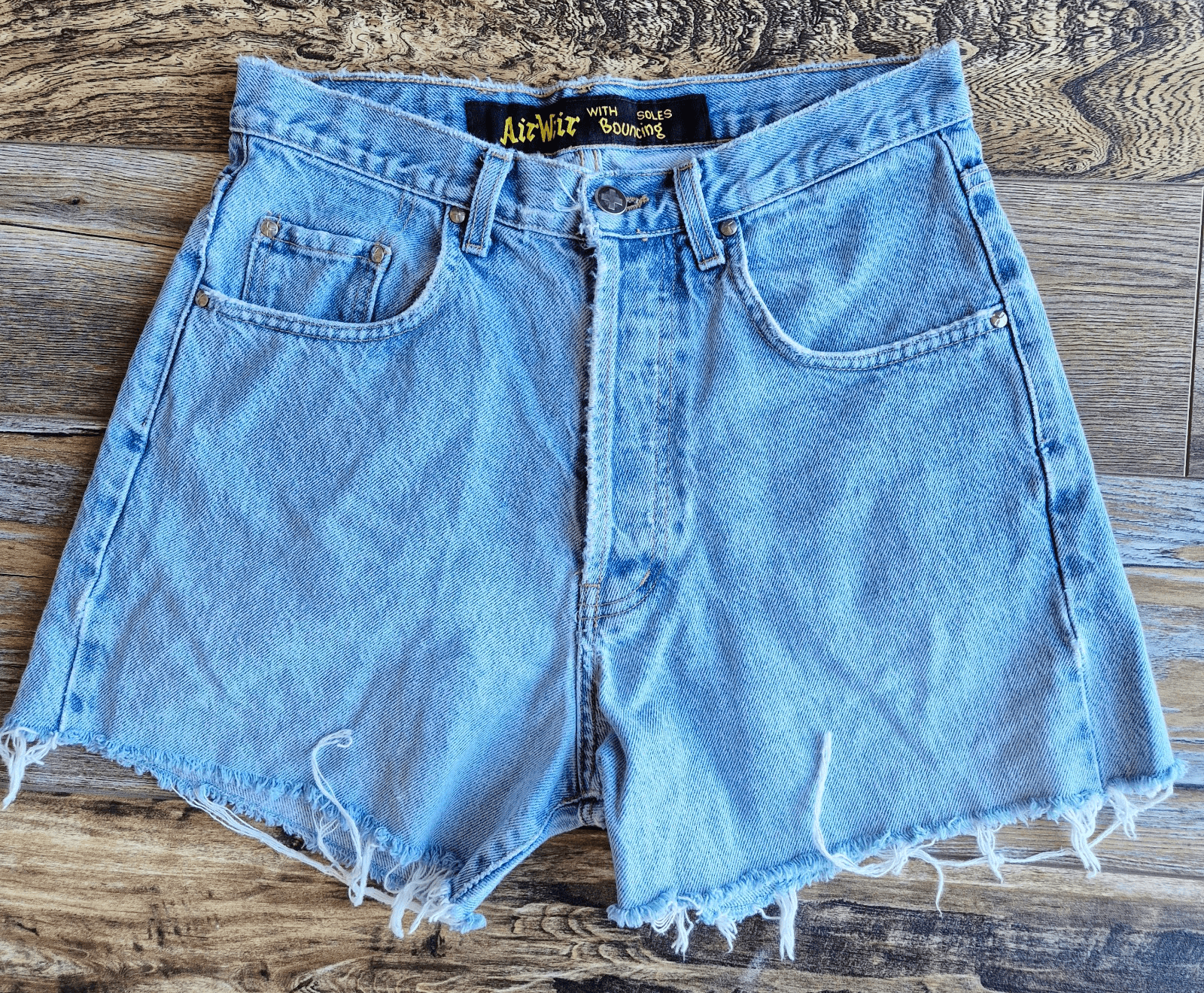 Vintage Dr.Martens Air Wair USA Loose Fit Cut-Off Button-Fly Denim Shorts Sz.31 - Thumbnail 2