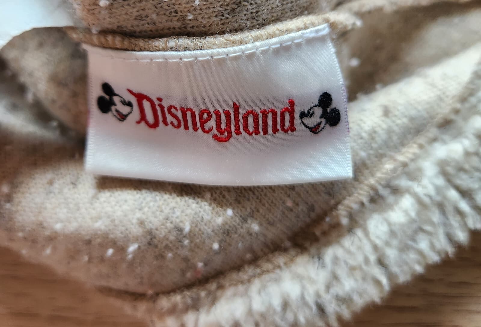 Disney Land x Camp David California Fleece Jacket Quarter Zip Pocket Beige Sz.M - Thumbnail 9