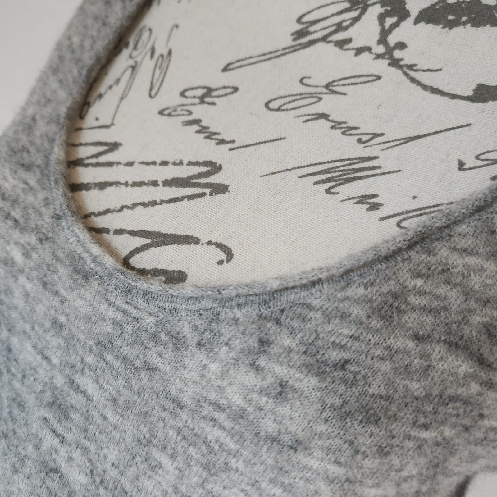 ZARA Wool Alpaca Midi Dress Limited Edition Long Sleeve Scoop Neck Grey Sz.L - Thumbnail 4