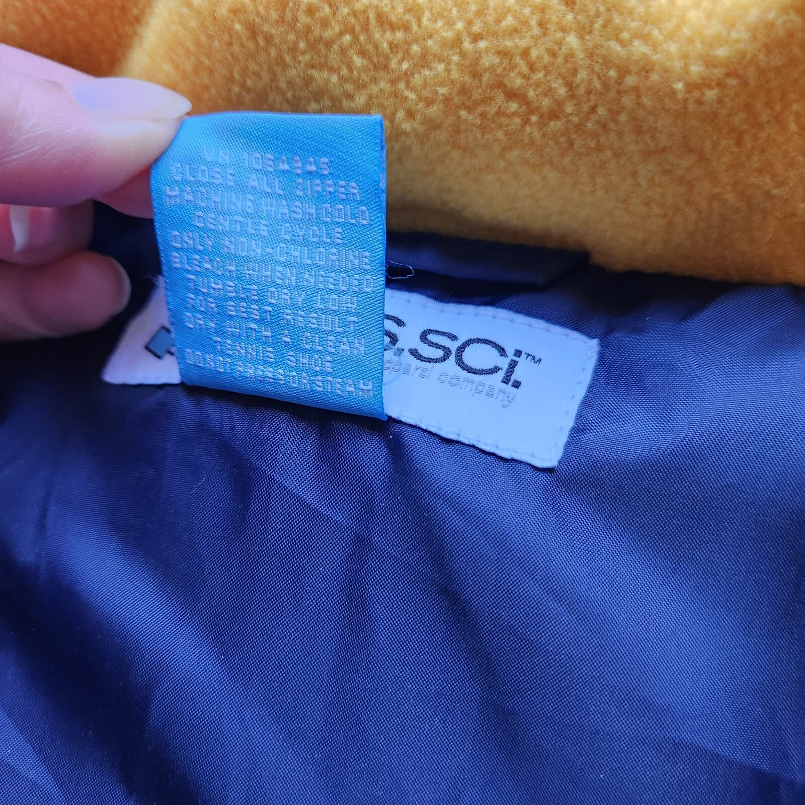 Physical Science PHYS.SCI Down-Insulated Puffer Vest Fleece Collar Blue Men L - Thumbnail 6