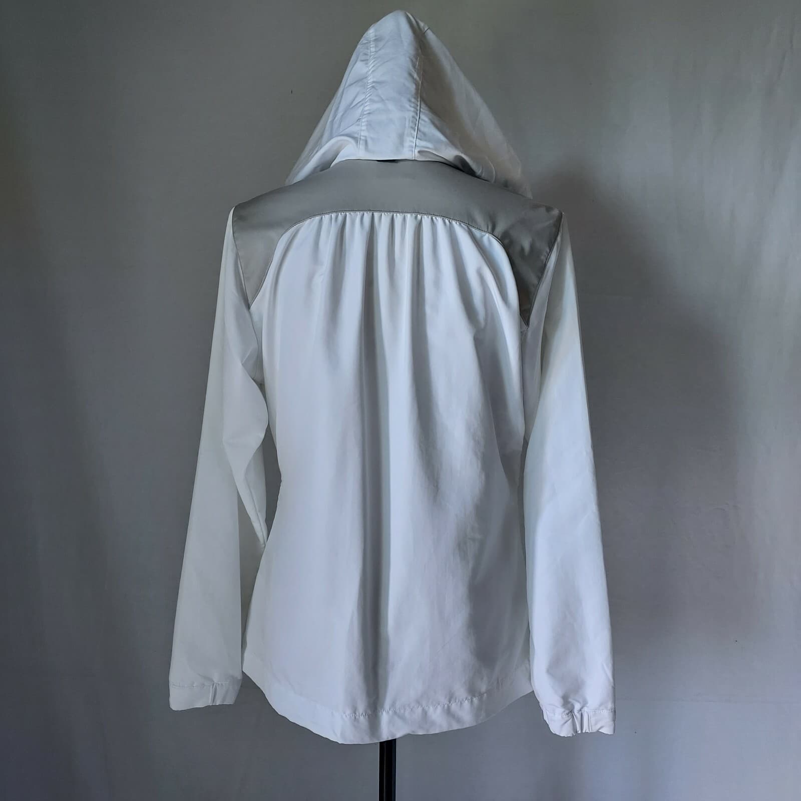 Nike Golf Activewear Hooded Jacket Full-Zip Pocket White Gray Women Sz.M - Thumbnail 5