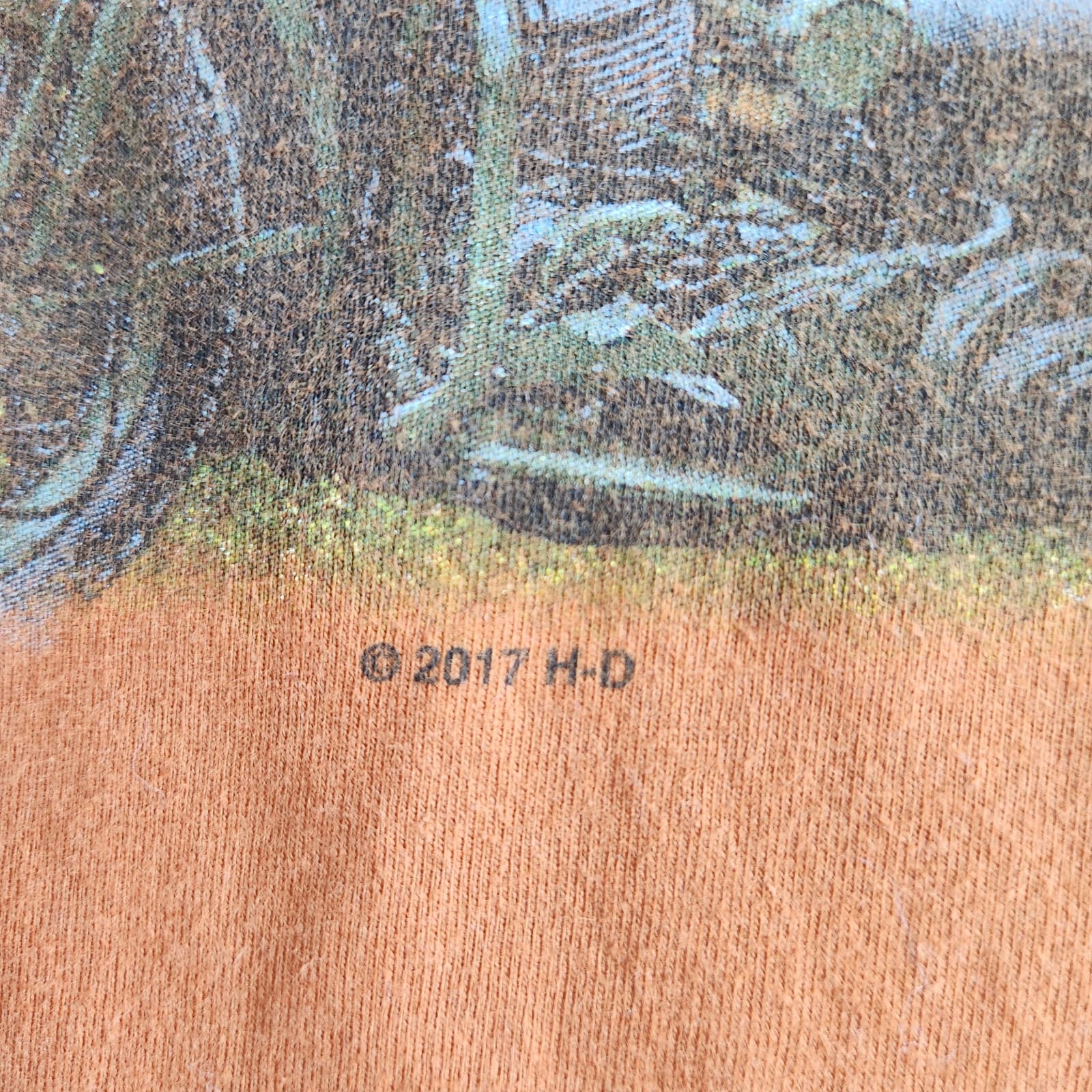 Harley-Davidson Grand Canyon Route 66 Graphic T-Shirt Orange Men Chest 47" L/XL - Thumbnail 7