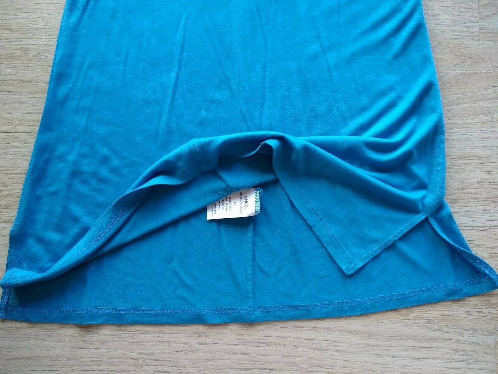 VINCE 100% Viscose Knit Tank Top Scoop-neck Sleeveless Blue Sz.S - Thumbnail 7