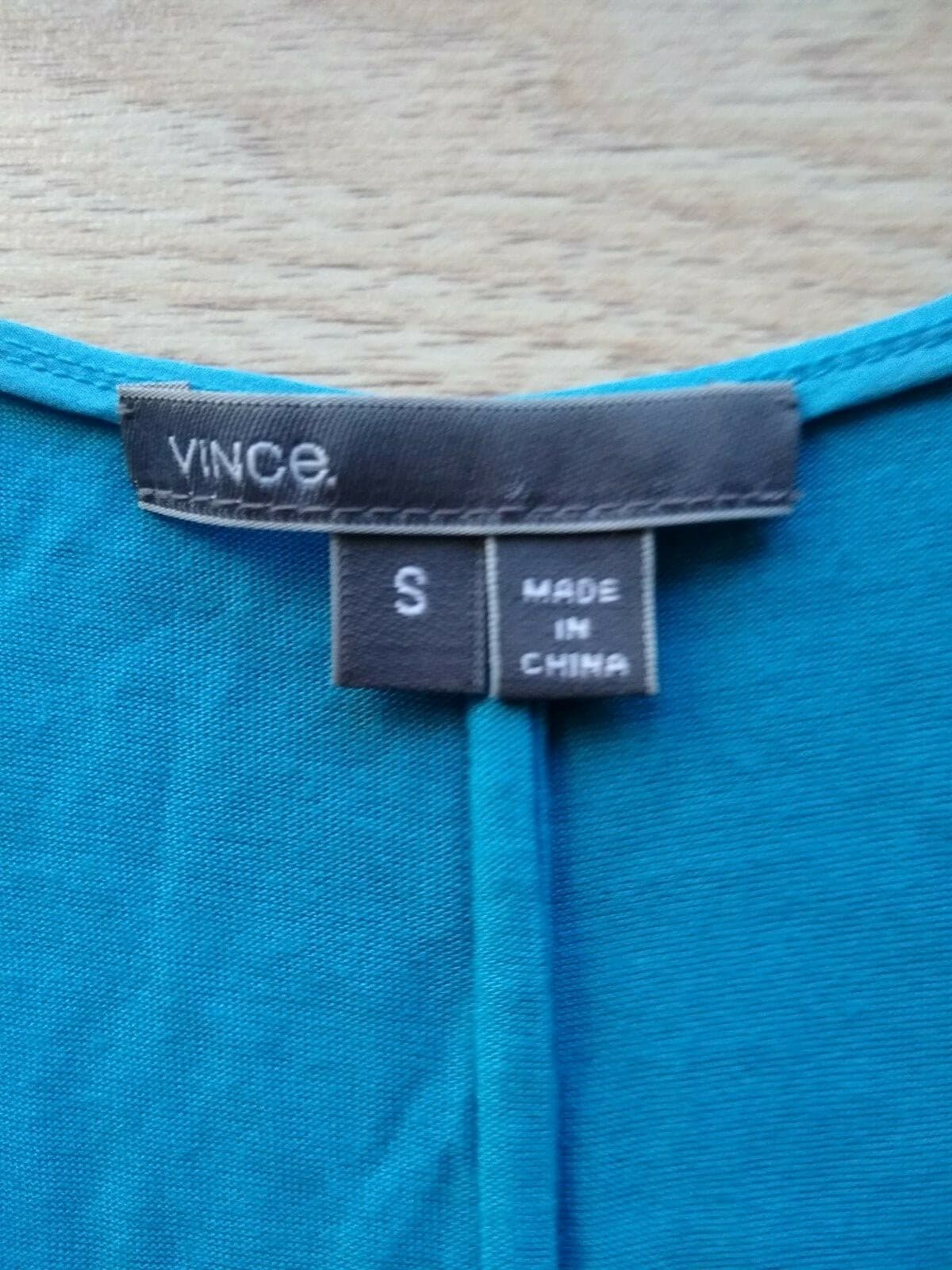 VINCE 100% Viscose Knit Tank Top Scoop-neck Sleeveless Blue Sz.S - Thumbnail 8