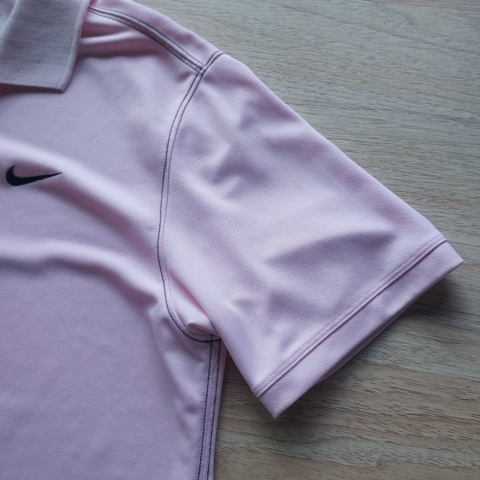 Nike Golf Dri-Fit Polo Shirt Short Sleeve Pink Polyester Men Sz.XL - Thumbnail 4