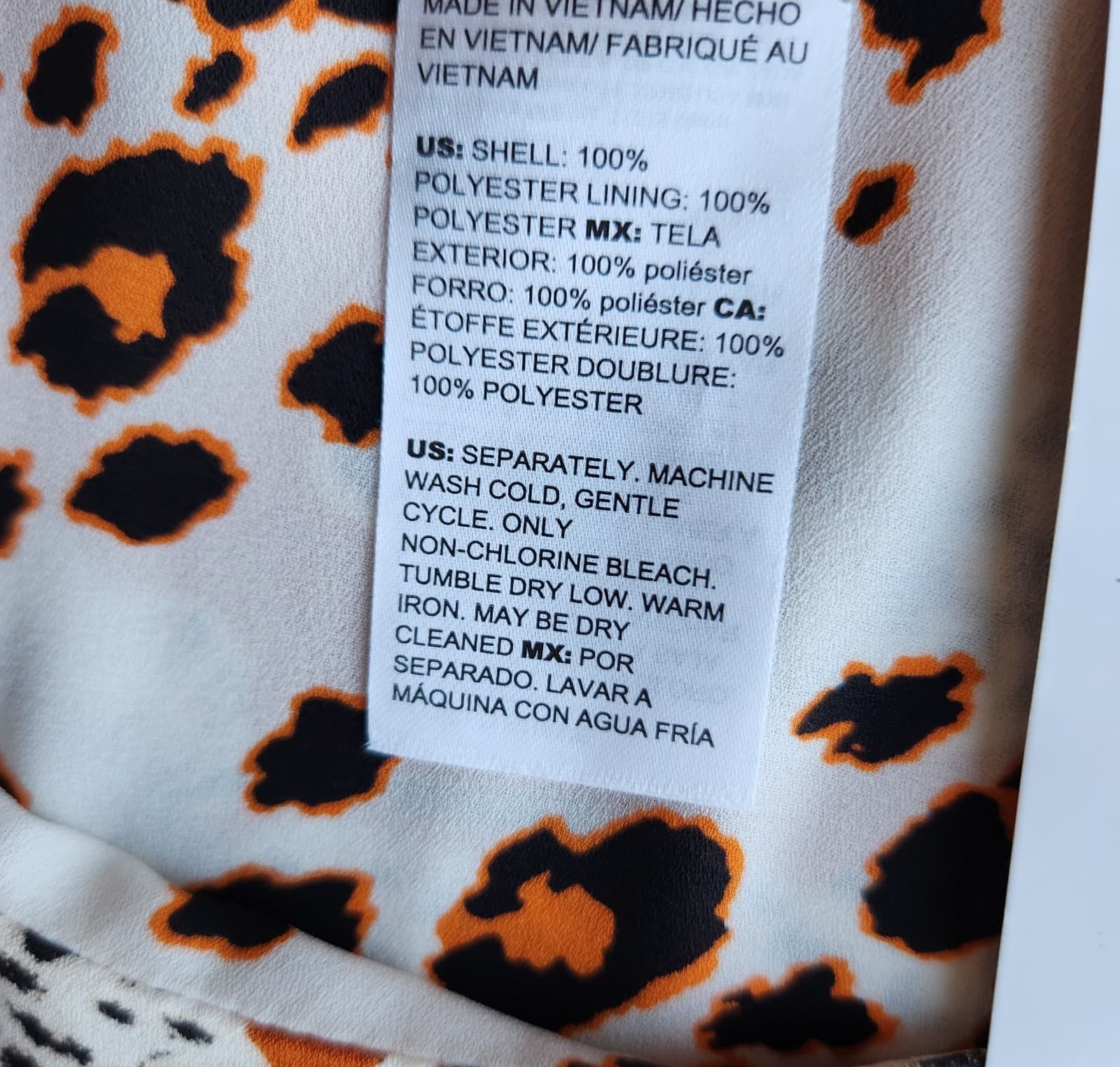 NWT Chico's Reversible Tank Top Desert Blooms Sunburst Chiffon Layer Sz.10 $65 - Thumbnail 10