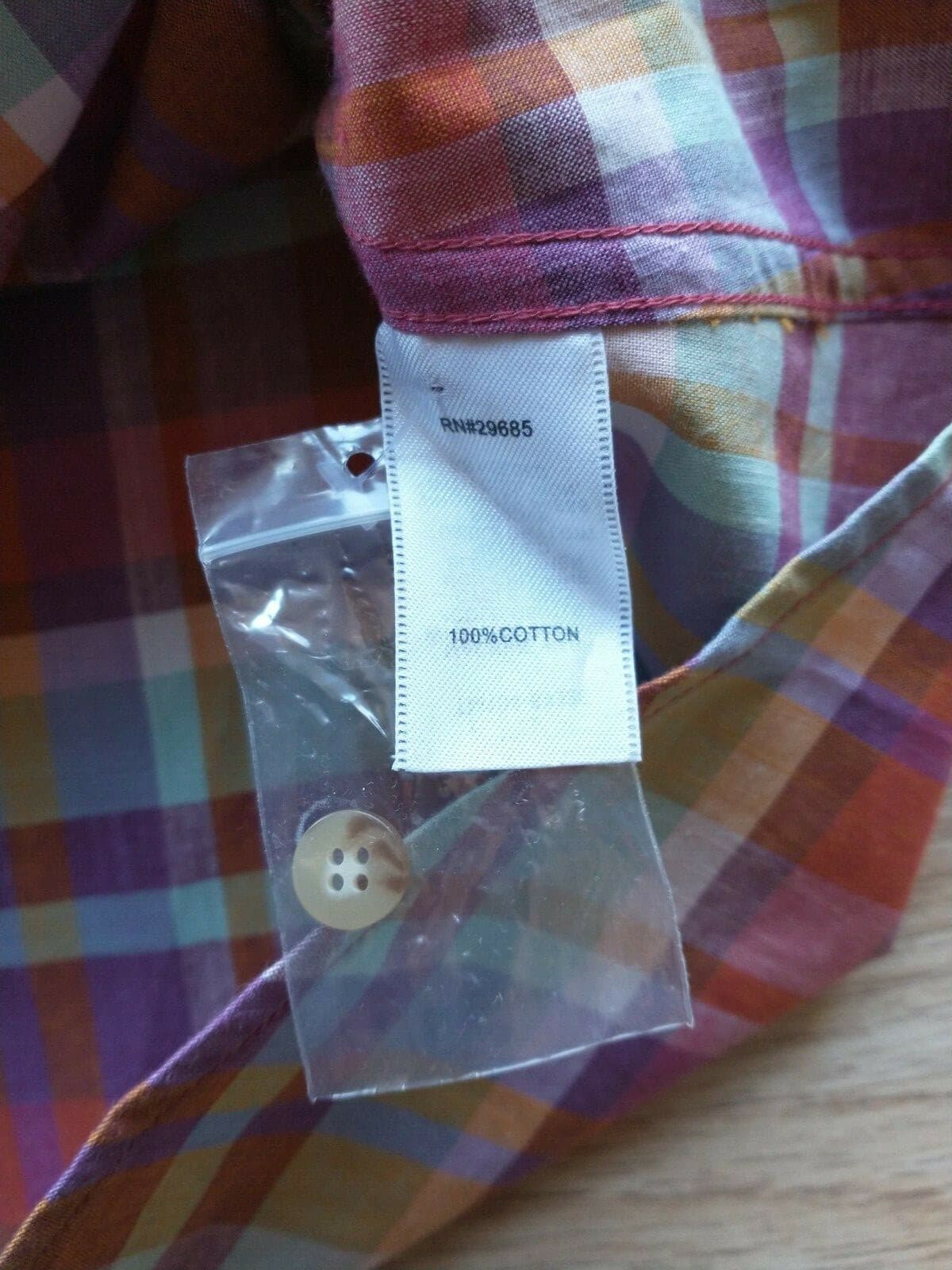 NWoT PENDLETON Women 100%Cotton Shirt Button-Up Roll Tap Sleeve Red Plaid Sz.L - Thumbnail 6