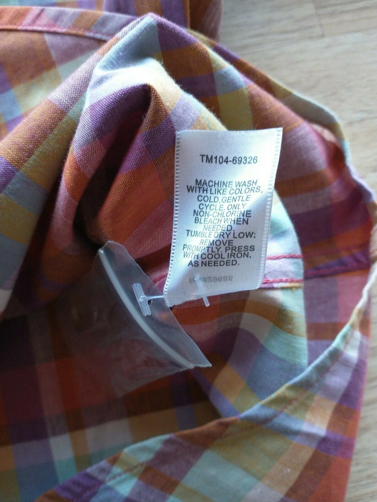 NWoT PENDLETON Women 100%Cotton Shirt Button-Up Roll Tap Sleeve Red Plaid Sz.L - Thumbnail 7