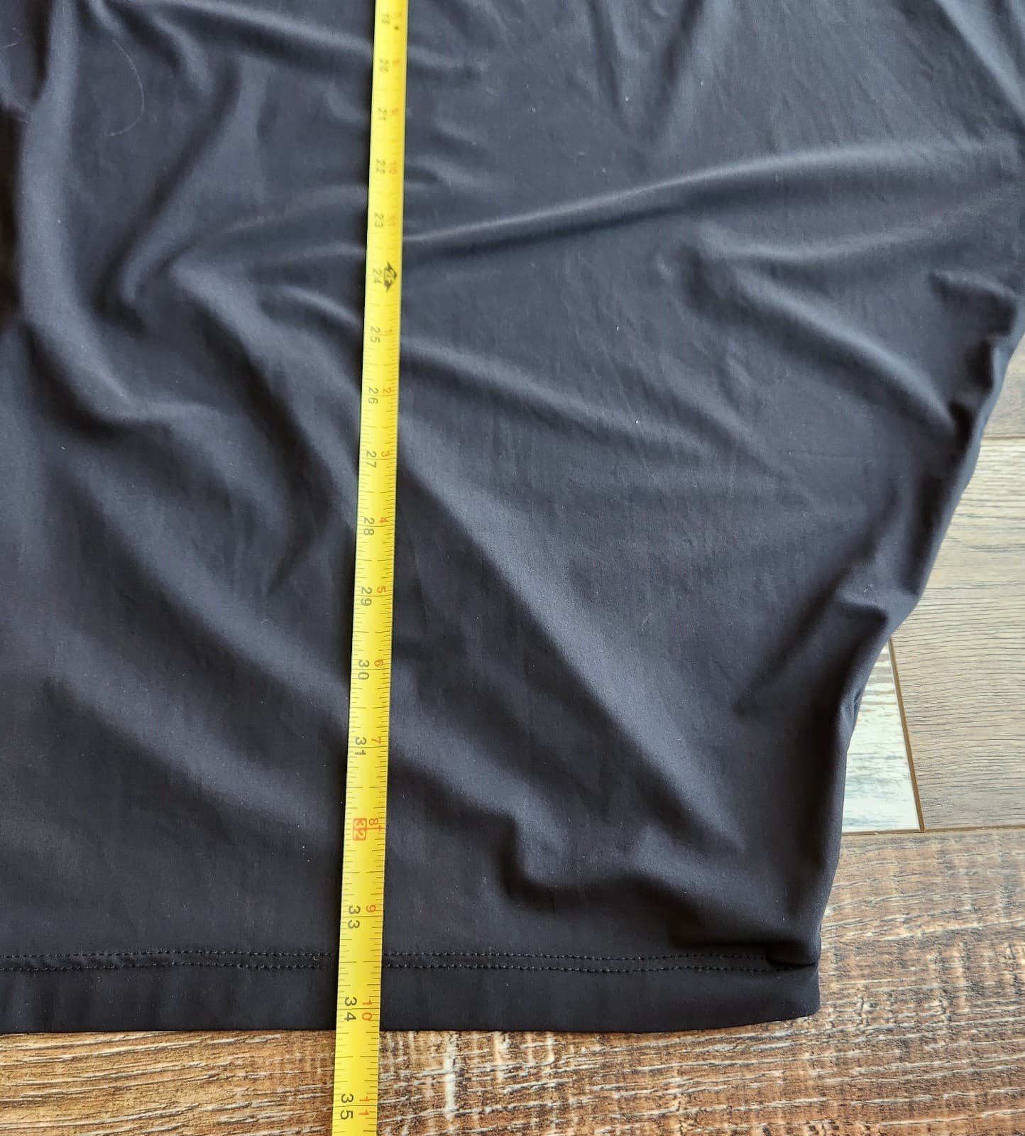 Bryn Walker Seamus Lagenlook Italian Fabric Jersey Top Short Sleeve Black Sz.M - Thumbnail 12