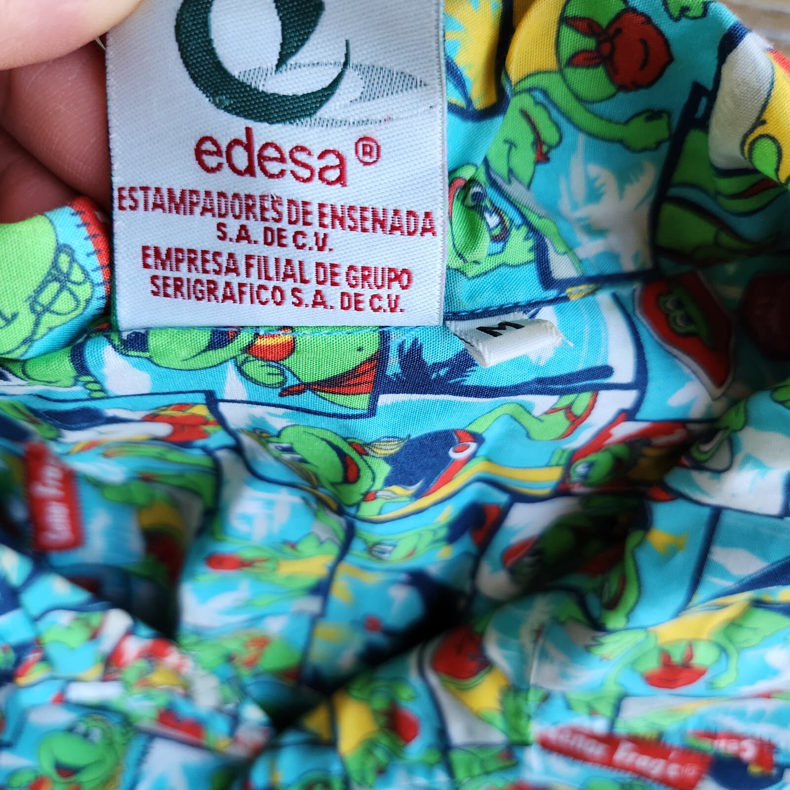 Senor Frog's Edesa Button-Down Hawaii Shirt Short Sleeve Multicolor Cotton Men M - Thumbnail 6