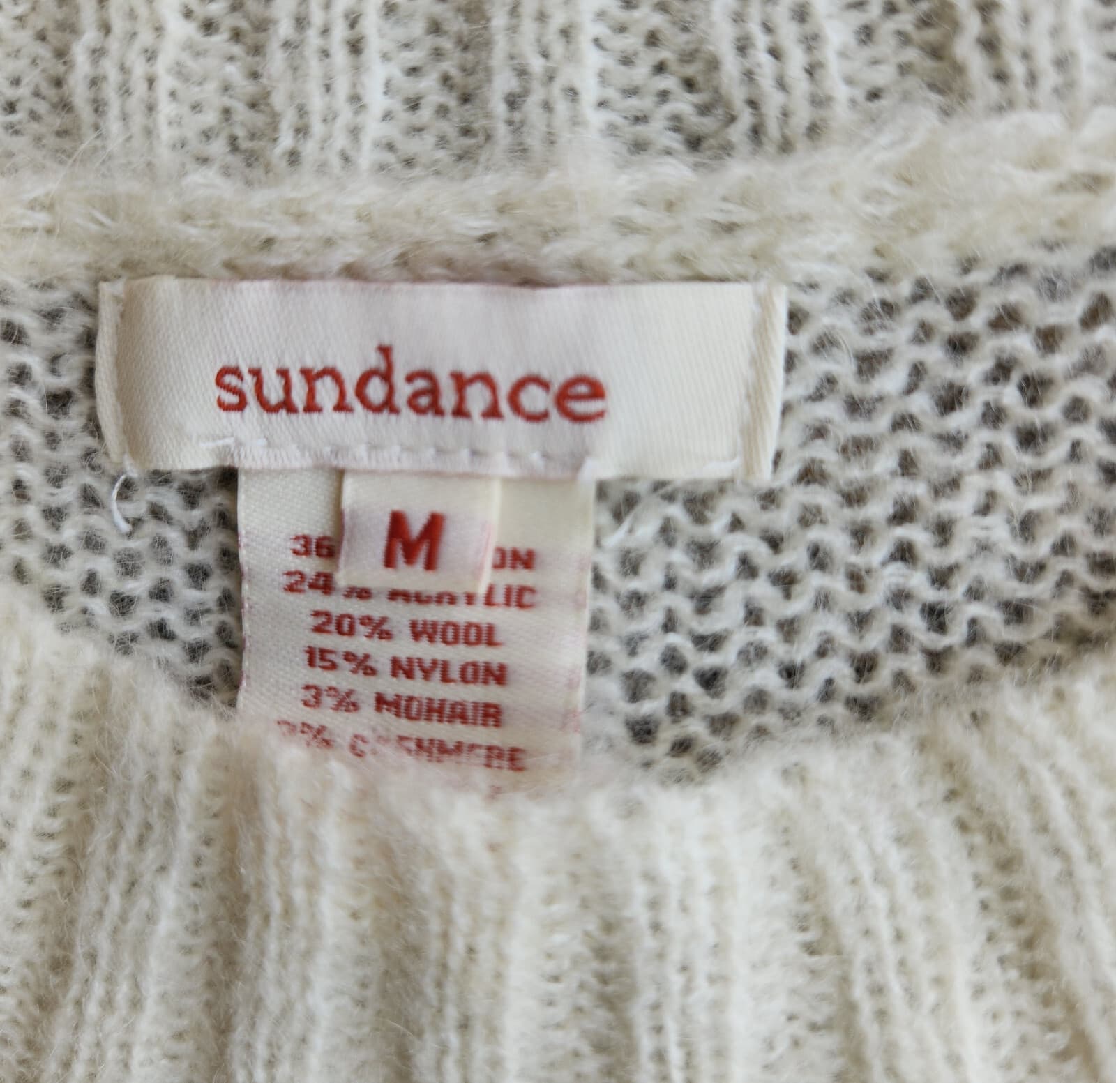 Sundance Abstract Cotton Wool Cashmere Mohair Crewneck Sweater Multicolor Sz.M - Thumbnail 10