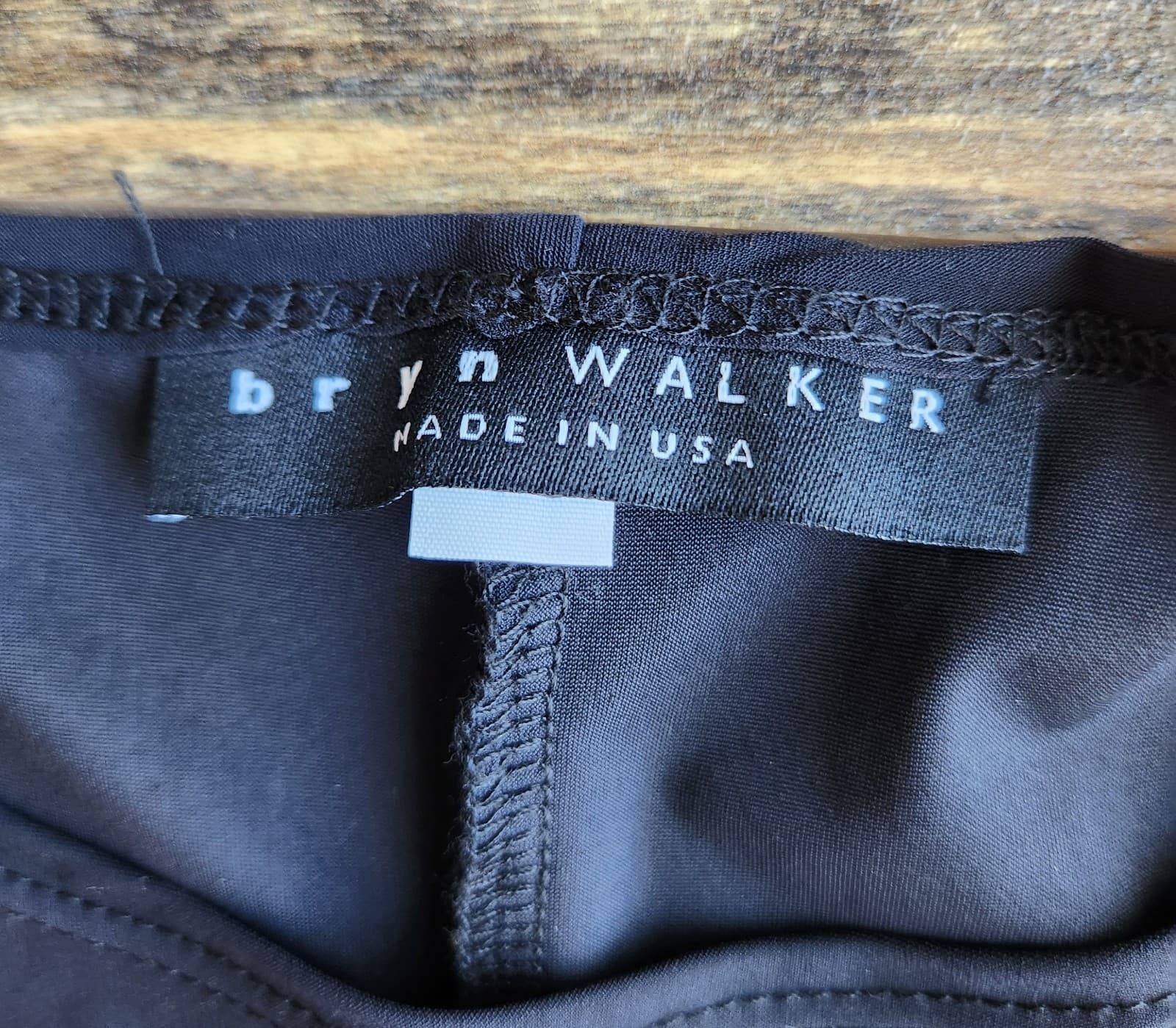Bryn Walker Seamus Lagenlook Italian Fabric Jersey Top Short Sleeve Black Sz.M - Thumbnail 6