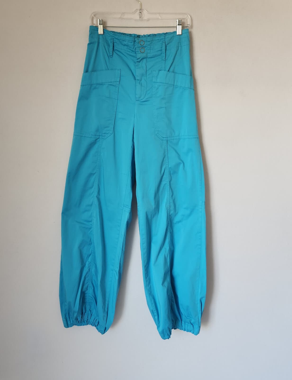 NWoT Maeve Anthropologie Clean Balloon Leg Pants Pocket Stretch Cotton Blue 4T - Thumbnail 3