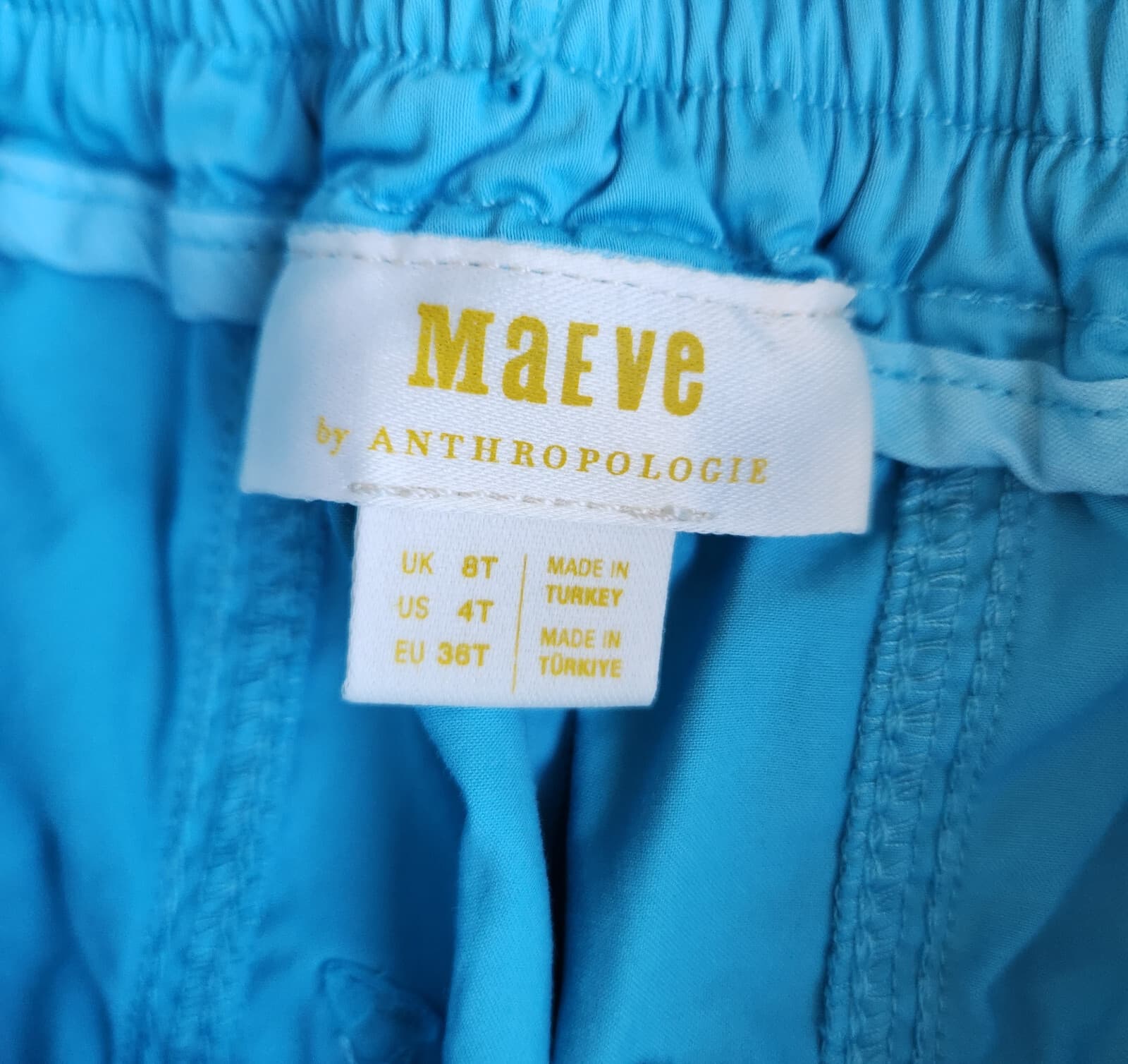 NWoT Maeve Anthropologie Clean Balloon Leg Pants Pocket Stretch Cotton Blue 4T - Thumbnail 13