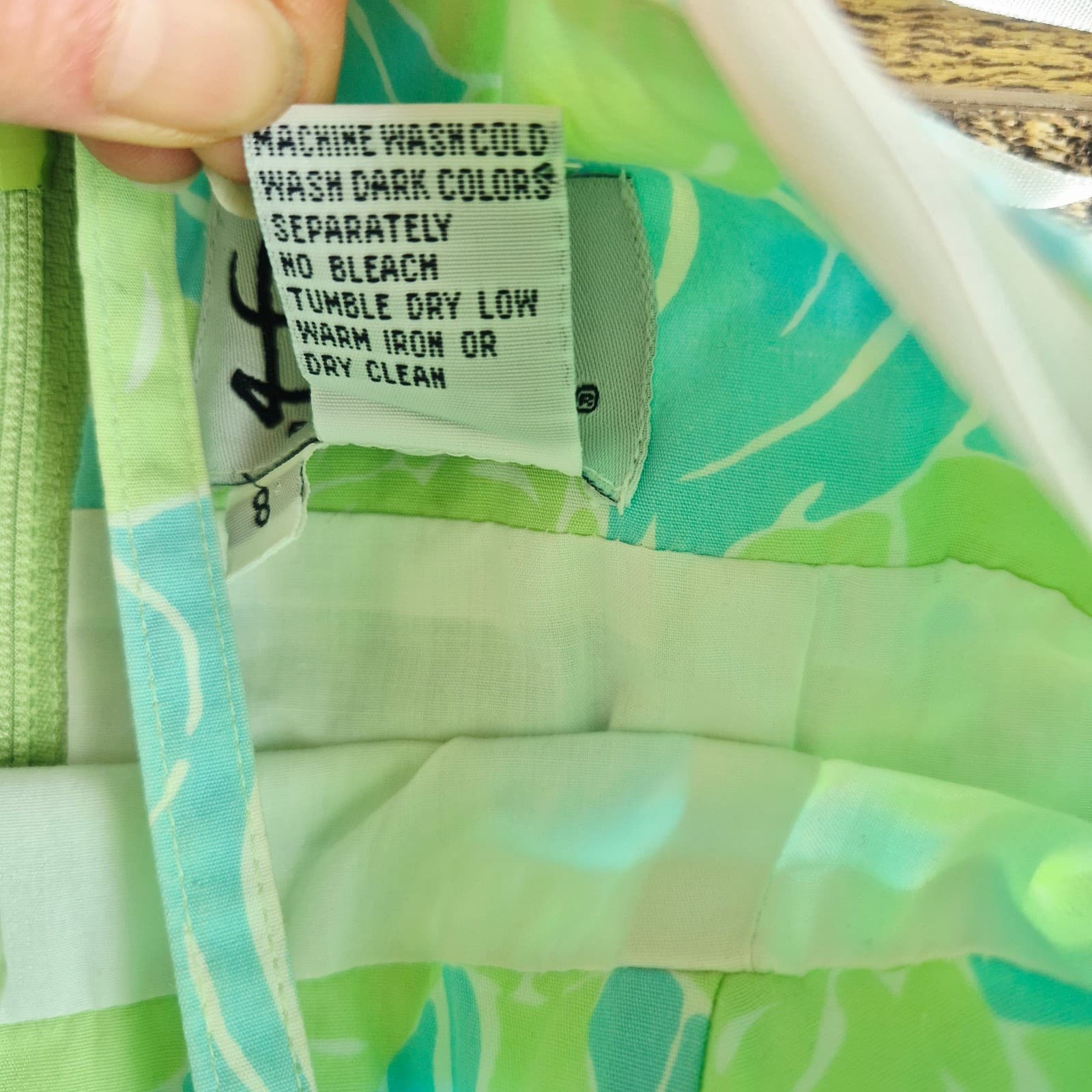 Vintage Lilly Pulitzer Turtle Printed Spaghetti Strap Mini Shift Sundress Sz.8 - Thumbnail 9