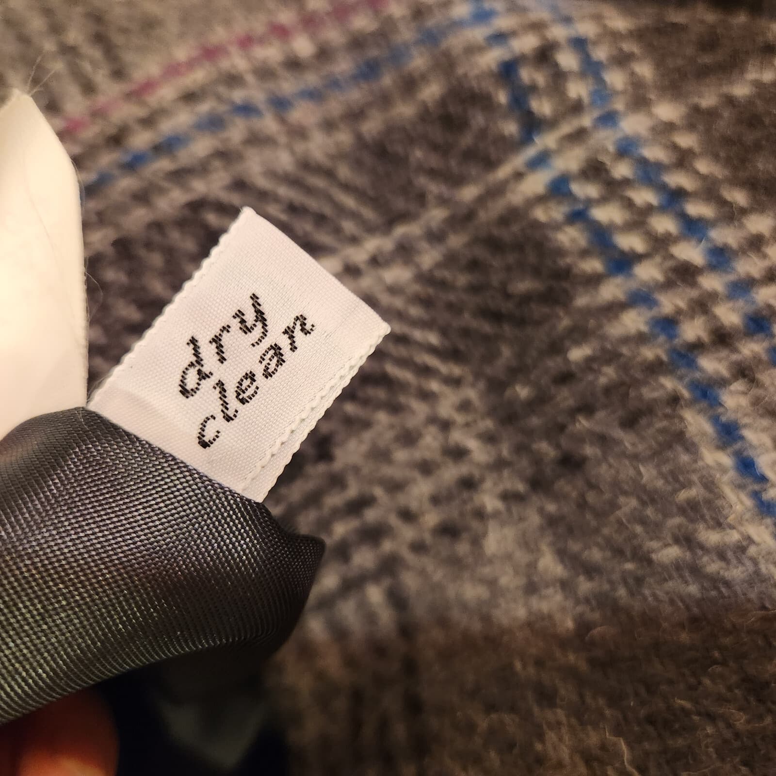 Vintage Pendleton 100% Virgin Wool Plaid Blazer 2-Button Lined Grey Women's 10 - Thumbnail 9