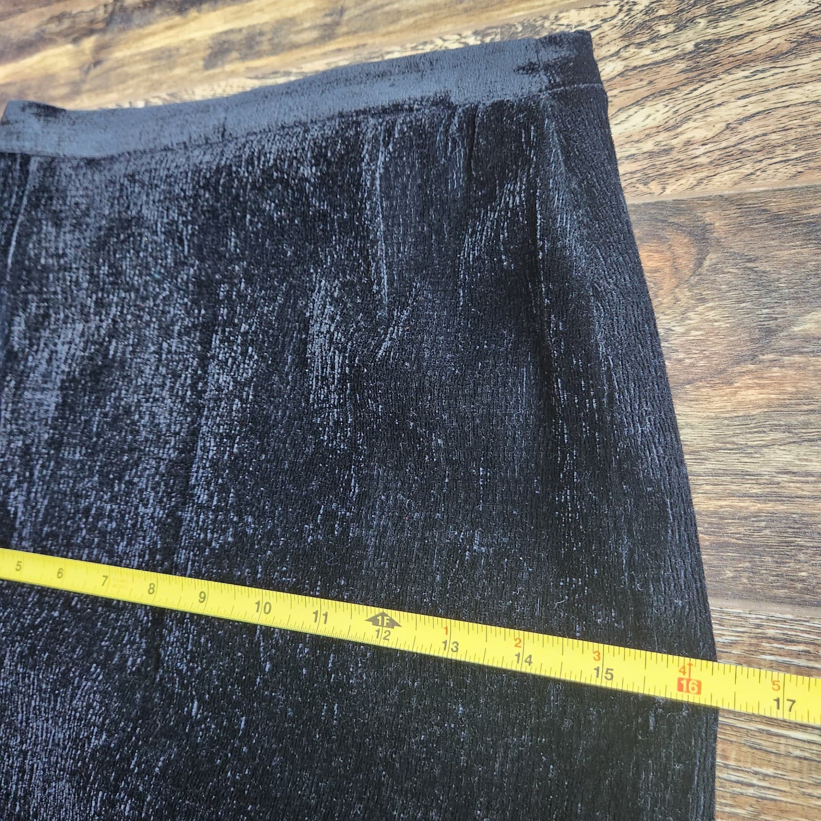 Vintage Escada Margaretha Ley Fleece Mini Pencil Skirt Lined Stretch Black Sz.36 - Thumbnail 9
