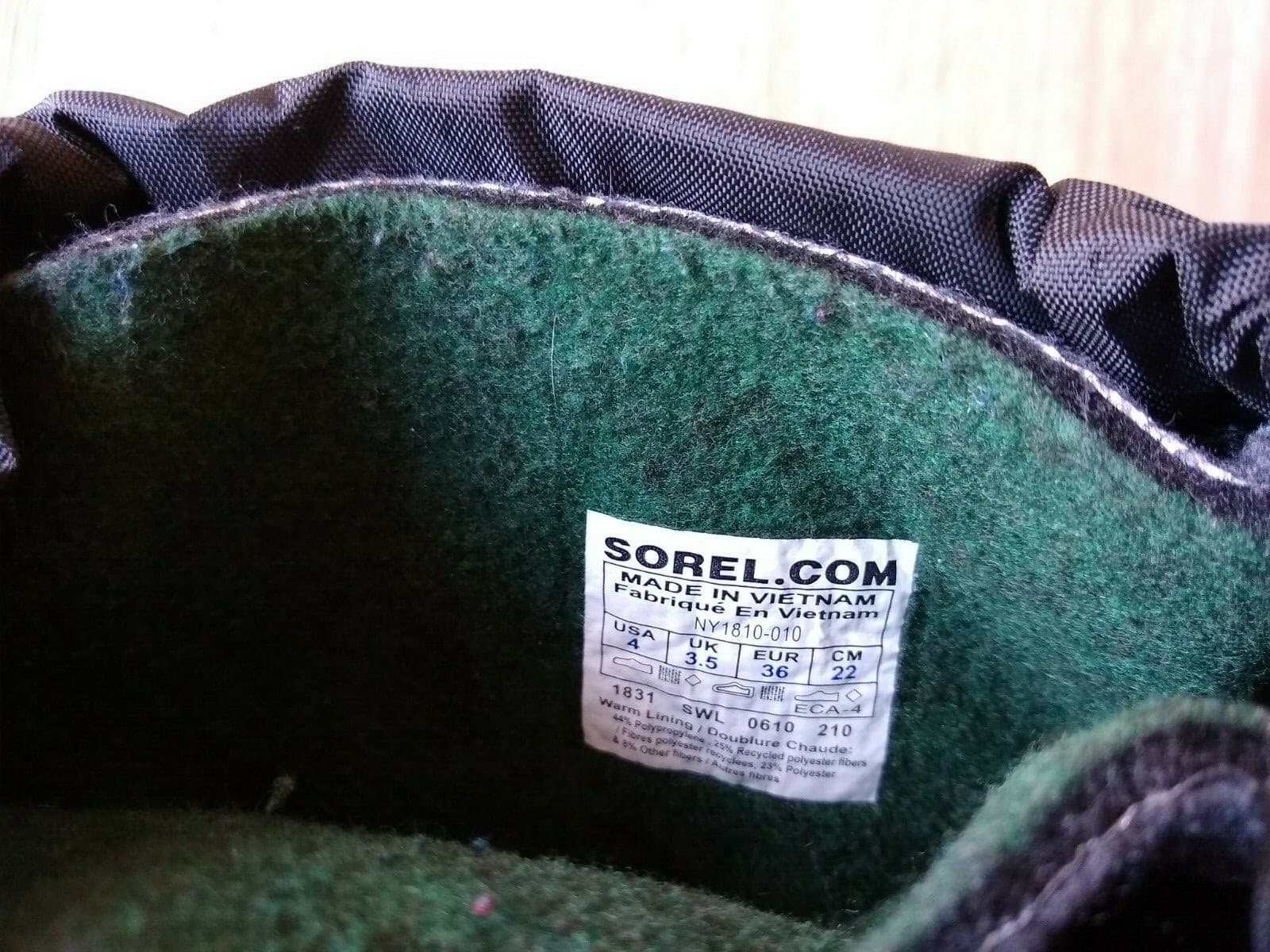Sorel NWoB Kid's Winter Boots Warm Lining Waterproof Black/Blue Sz.US4 EUR36 - Thumbnail 9