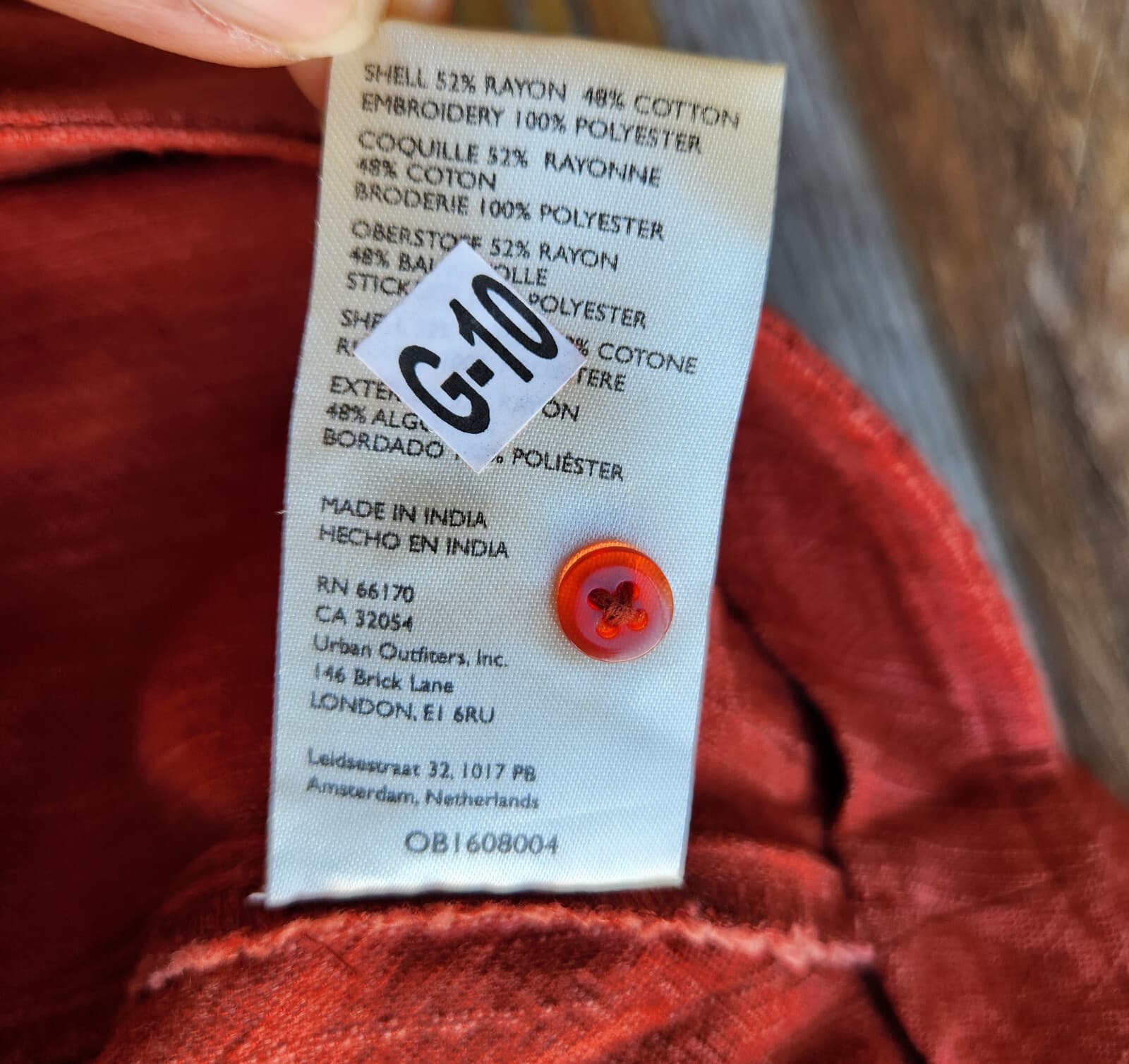 NWT Anthropologie $198 Embroidered Hem Wide-Leg Crop Pants High Rise Red 8 Tall - Thumbnail 12