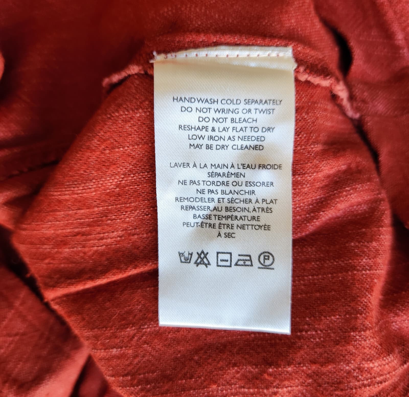 NWT Anthropologie $198 Embroidered Hem Wide-Leg Crop Pants High Rise Red 8 Tall - Thumbnail 11