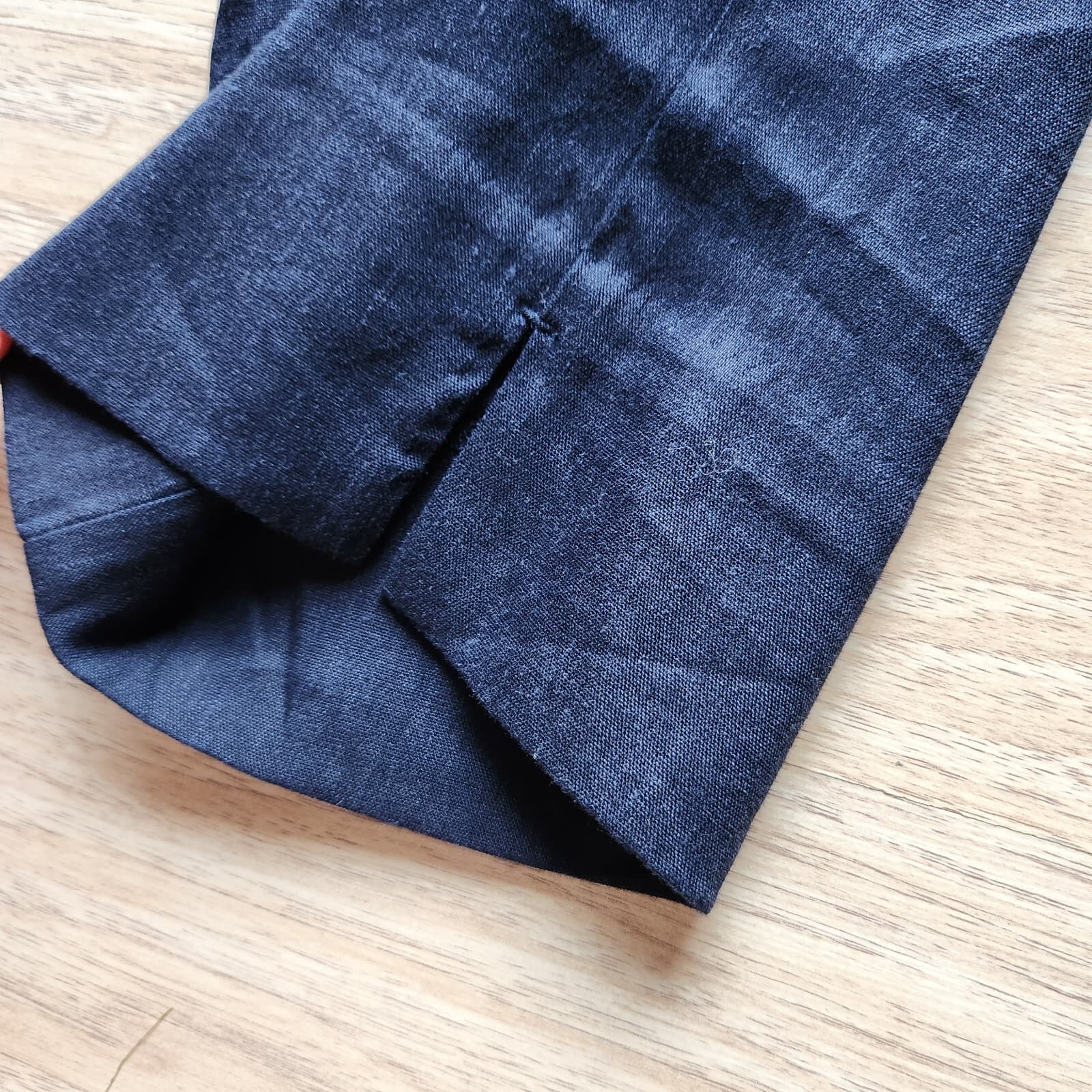 J.Jill Linen Stretch Slim Leg Ankle Pants Pull-On Pocket Blue Linen Blend Sz.M - Thumbnail 2