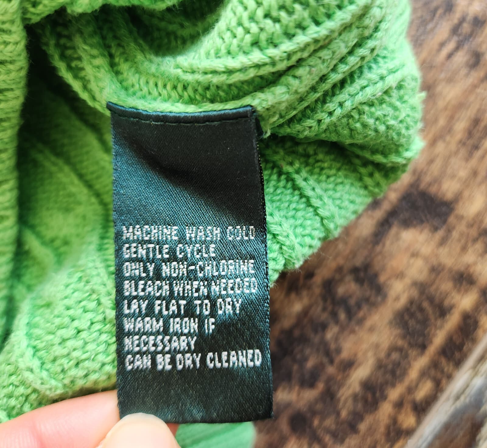 Vintage Ralph Lauren Active Cricket Tennis Cable Knit V-Neck Sweater Green Sz.M - Thumbnail 9