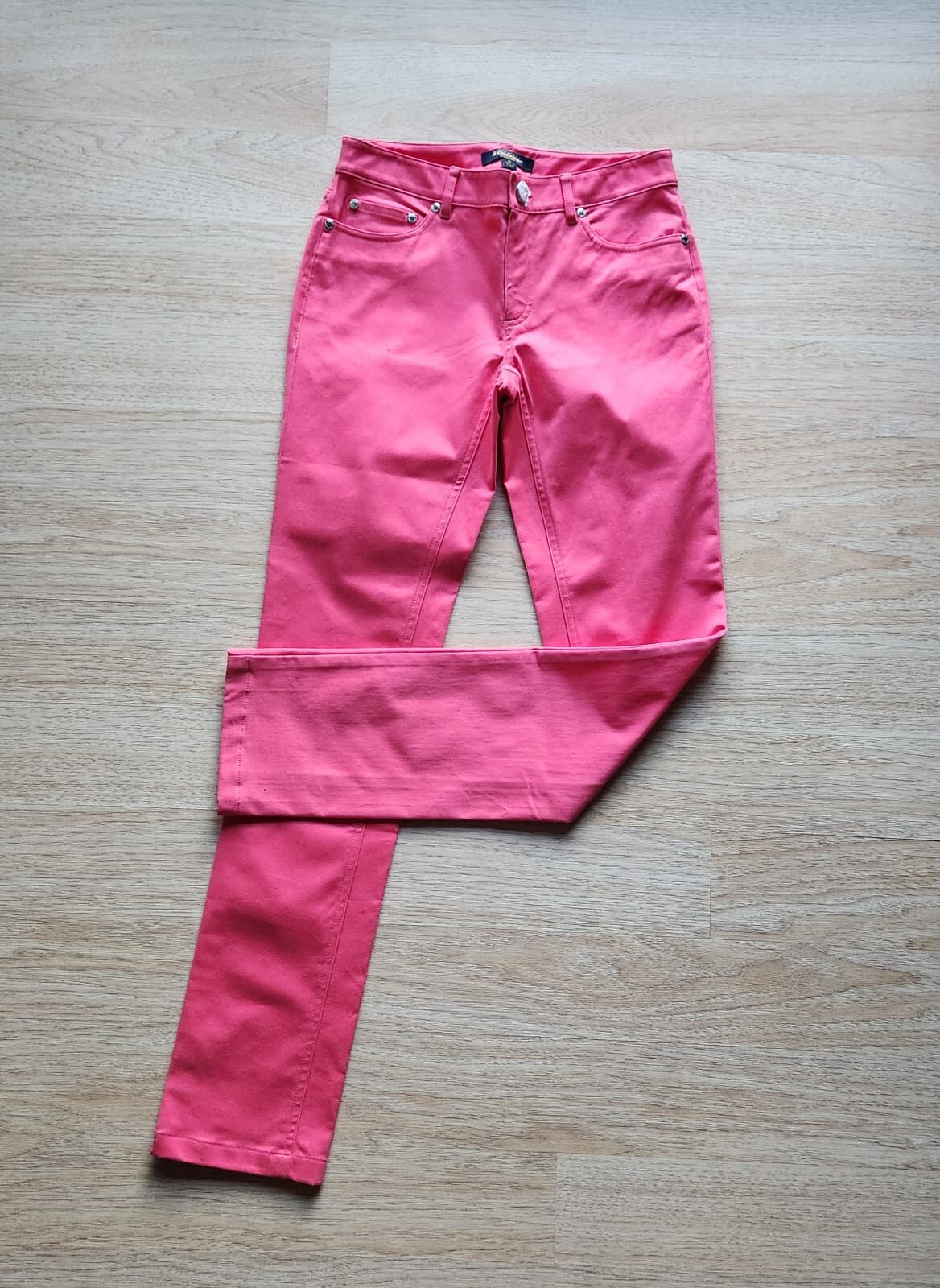 NWoT Brooks Brothers Natalie Fit Pant Zip Slim Leg Stretch Cotton Pink Sz.O $148