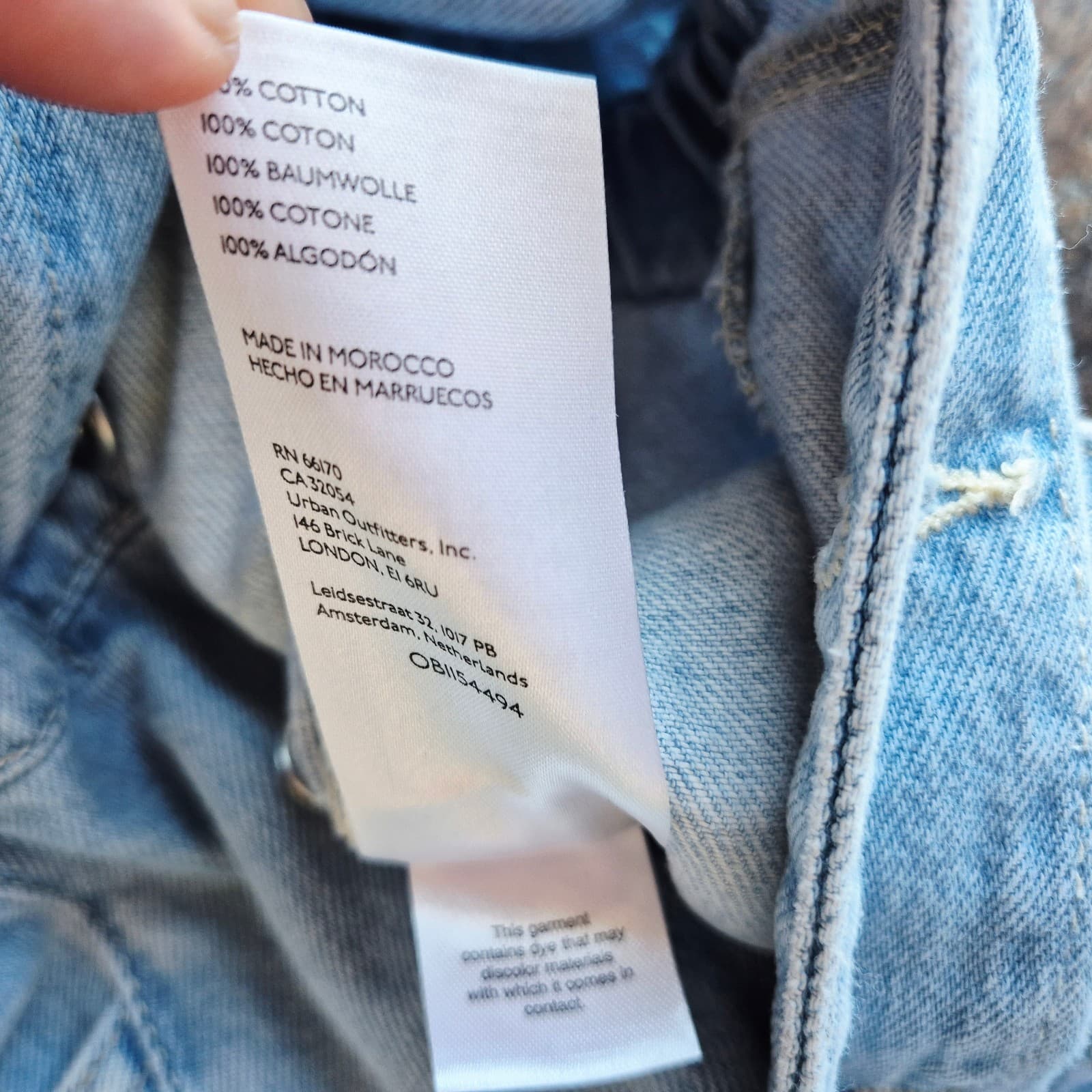 NWoT We The Free Marci Denim Jumpsuit Button Short Sleeve Light Washed Blue Sz.S - Thumbnail 10