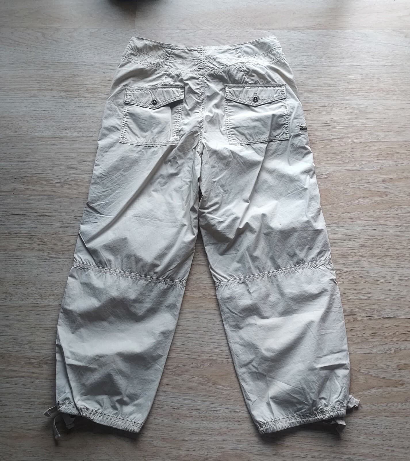 Anthropologie Ripley Utility Pants Drawstring-Hem Ivory Cotton Blend Women 28 - Thumbnail 6