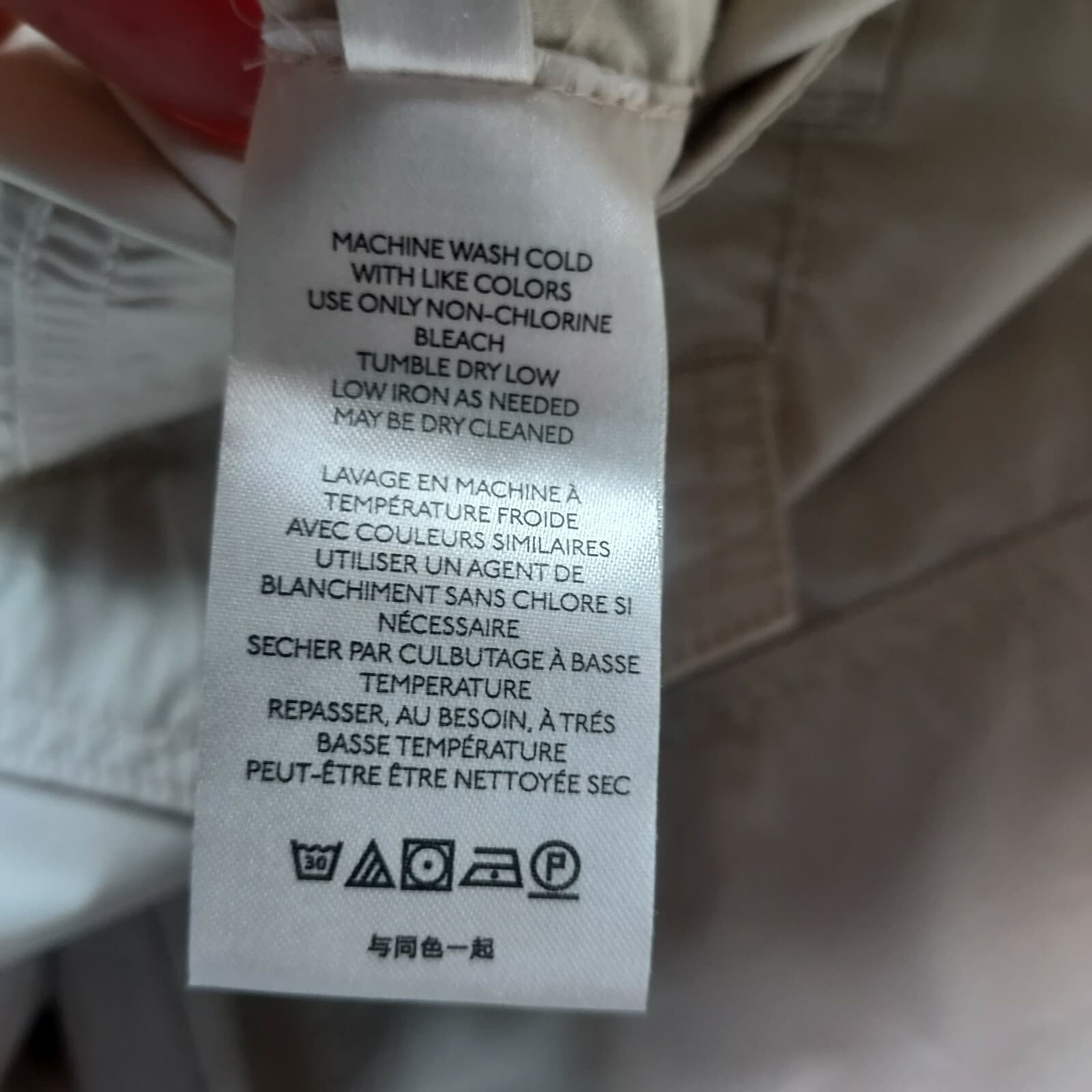 Anthropologie Ripley Utility Pants Drawstring-Hem Ivory Cotton Blend Women 28 - Thumbnail 8
