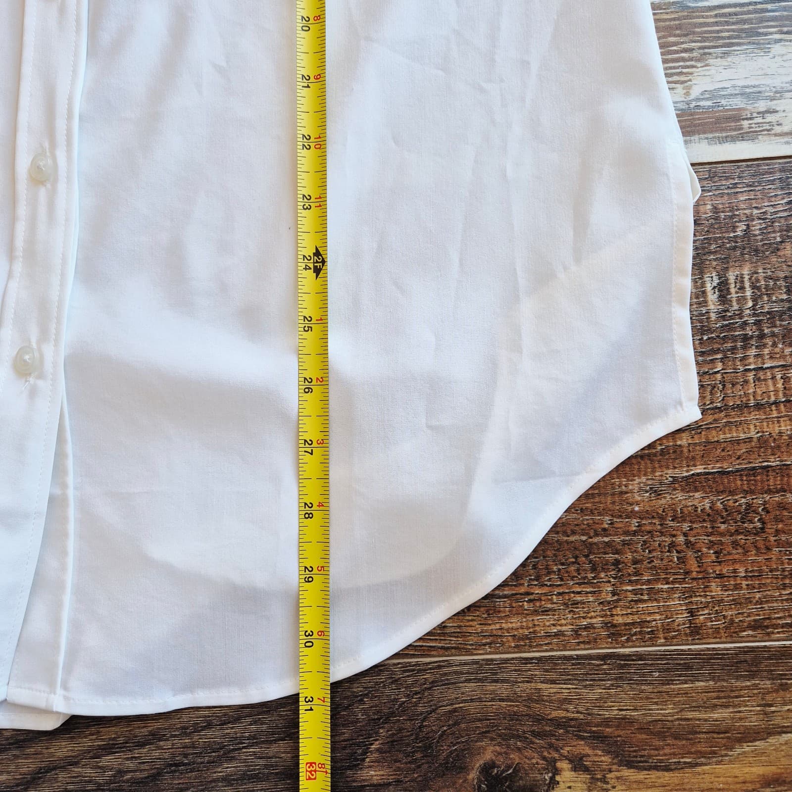 NWT Chico's Silky Soft Button-Up Long Shirt 3/4 Sleeve Pocket Alabaster Sz.0 4/6 - Thumbnail 11