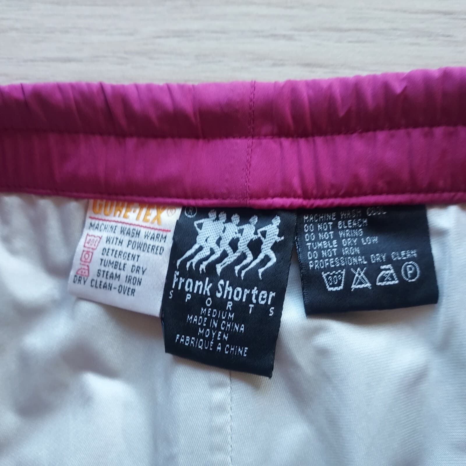 Frank Shorter Gore-Tex Track Running Jogger Pants Pull-On Zip-Ankle Pink Women M - Thumbnail 5
