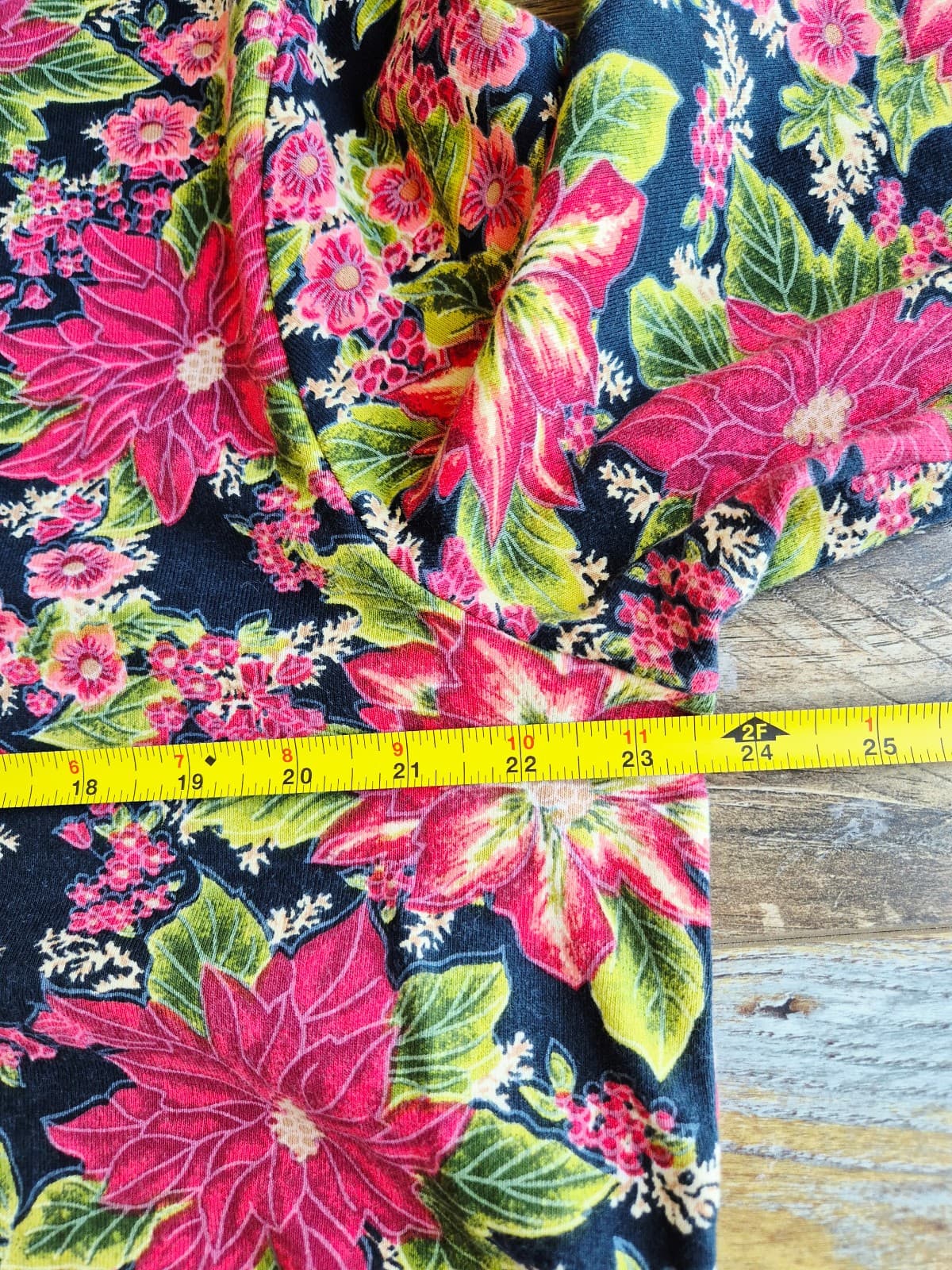 The Vermont Country Store Floral Top 3/4 Sleeve Knit Cotton Multicolor Womens 2X - Thumbnail 9