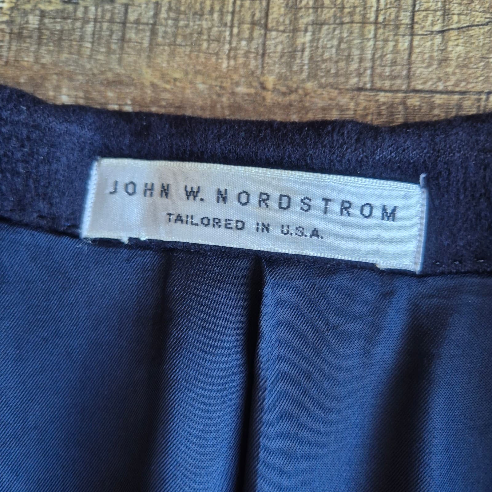 John W. Nordstrom Loro Piana 100% Cashmere Tailored Blazer Sportcoat Navy Men 46 - Thumbnail 7