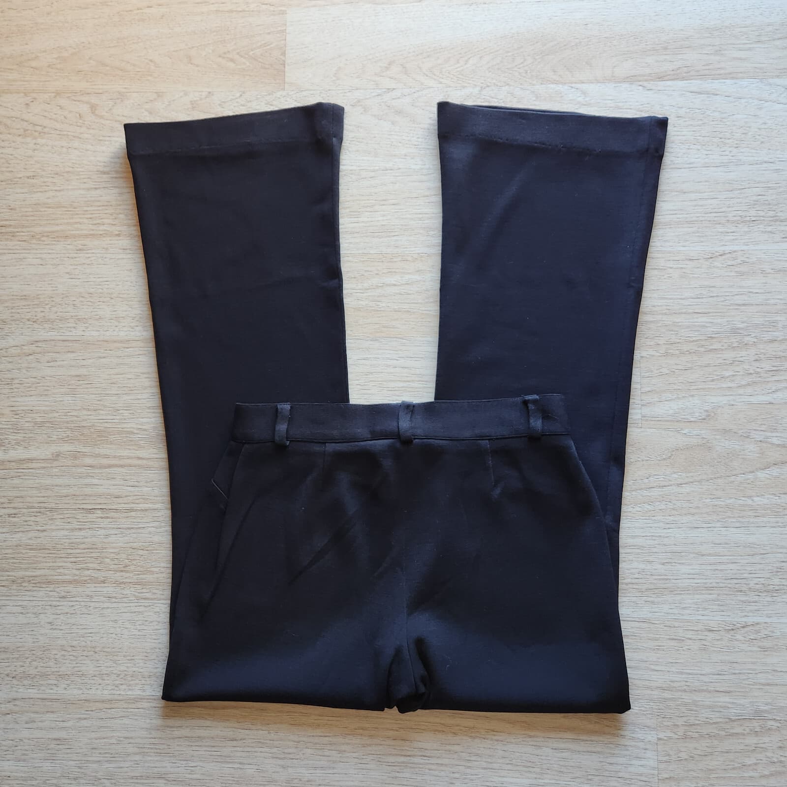 Exclusively Misook Bootcut Pants Zip Stretch Knit Acrylic Black Women's 8P - Thumbnail 7