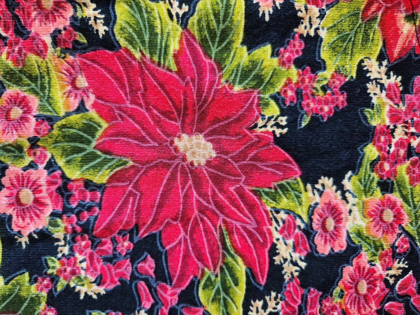 The Vermont Country Store Floral Top 3/4 Sleeve Knit Cotton Multicolor Womens 2X - Thumbnail 2
