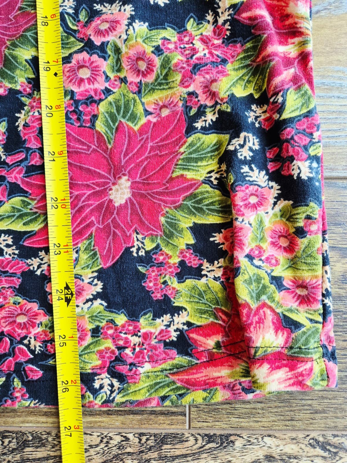 The Vermont Country Store Floral Top 3/4 Sleeve Knit Cotton Multicolor Womens 2X - Thumbnail 10