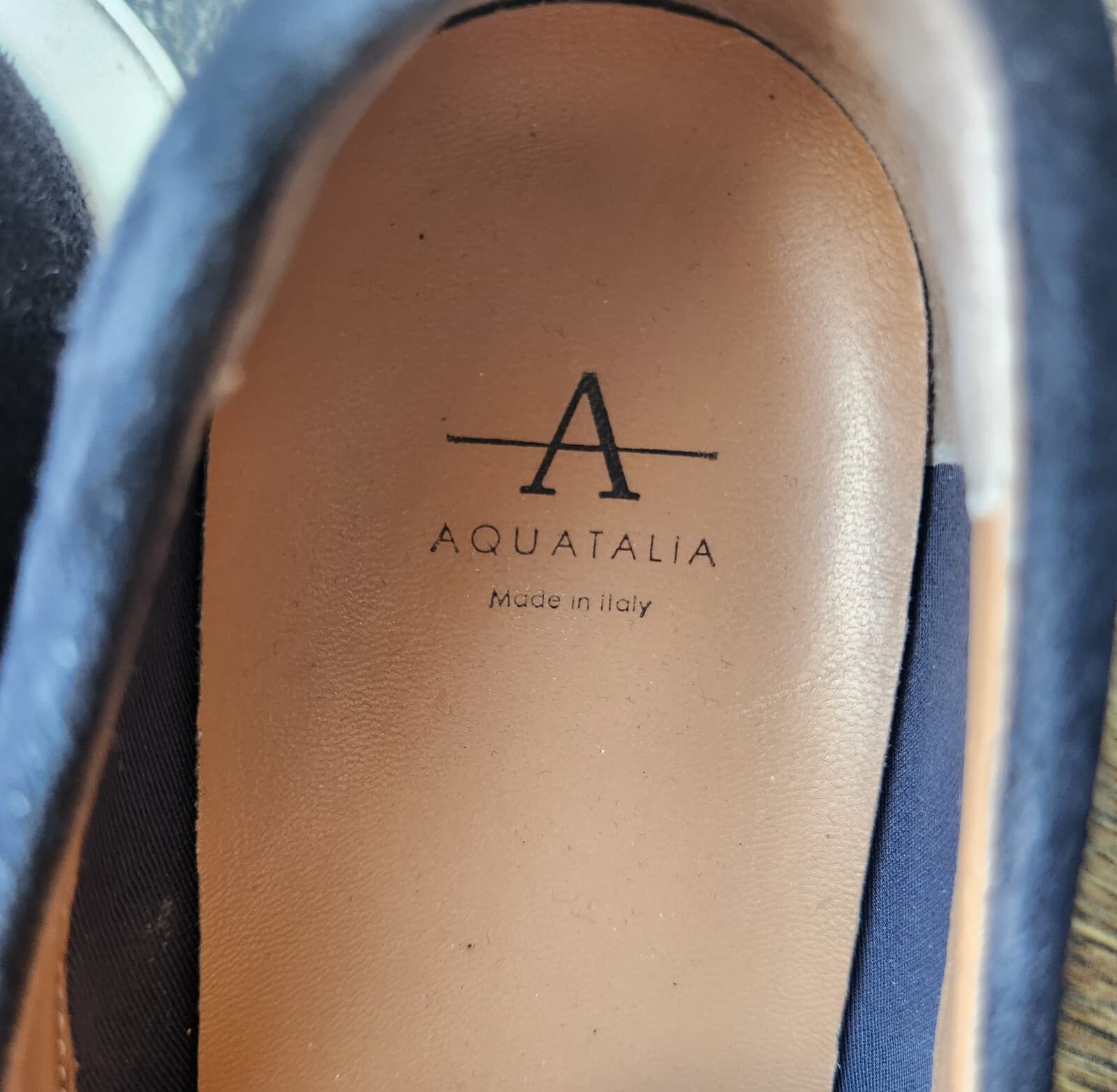 Aquatalia Made in Italy Karsyn Slip-On Comfort Sneakers Black Suede Women US8.5M - Thumbnail 11
